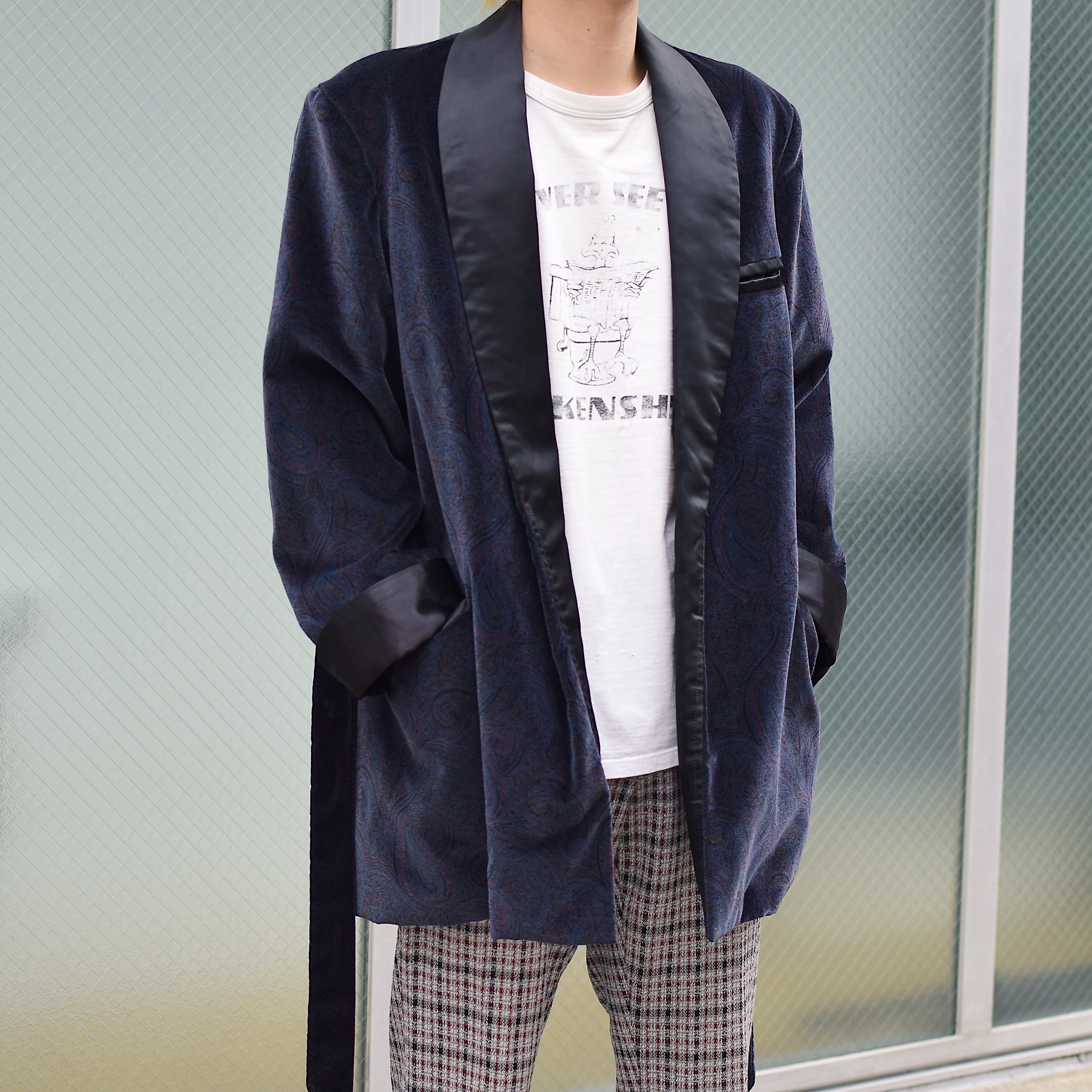 Vintage 80's Velvet Smoking Jacket の画像 3