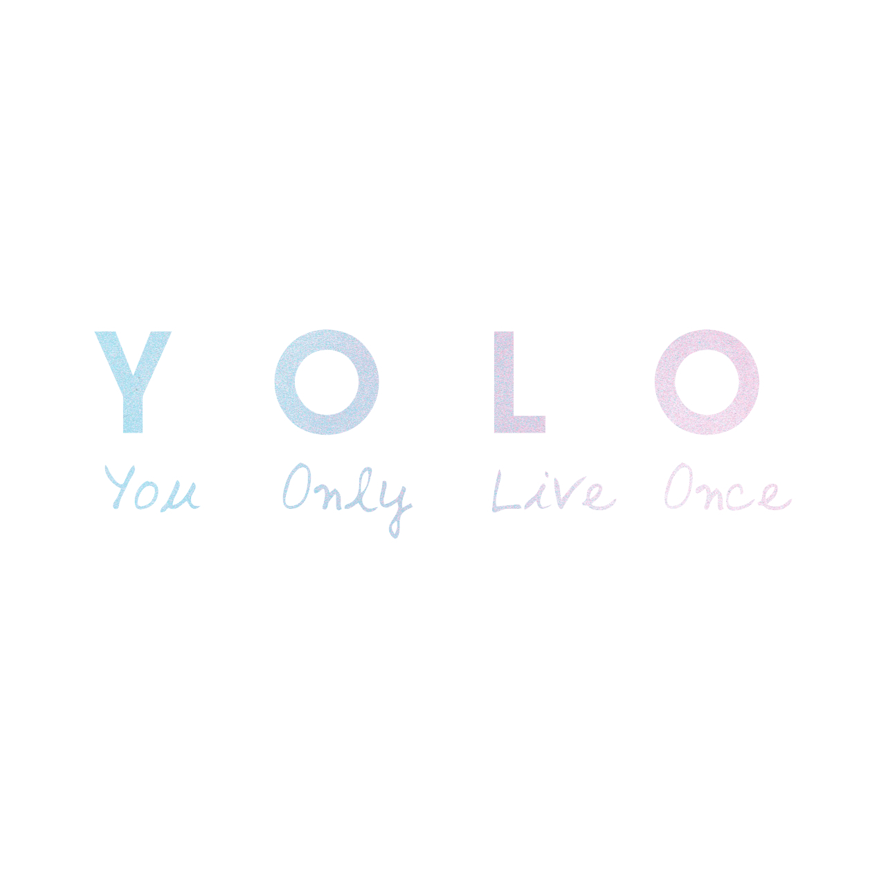 ウォールステッカー 名言 Yolo You Only Live Once 空ピンク 光沢 スプレーアート Iby アイバイ ウォールステッカー 通販