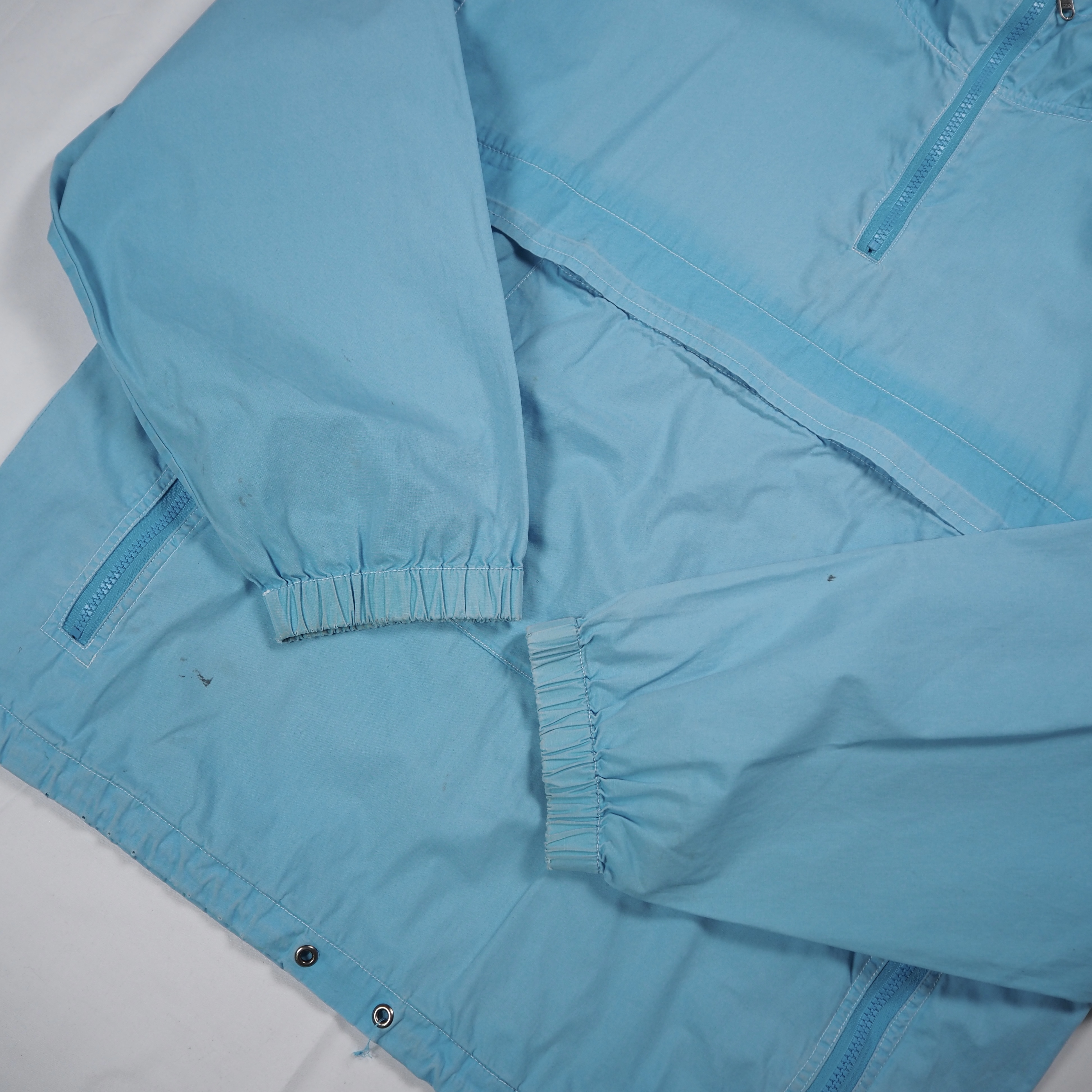 00’s OLD GAP コットンアノラックジャケット 水色 Mサイズ の画像 6