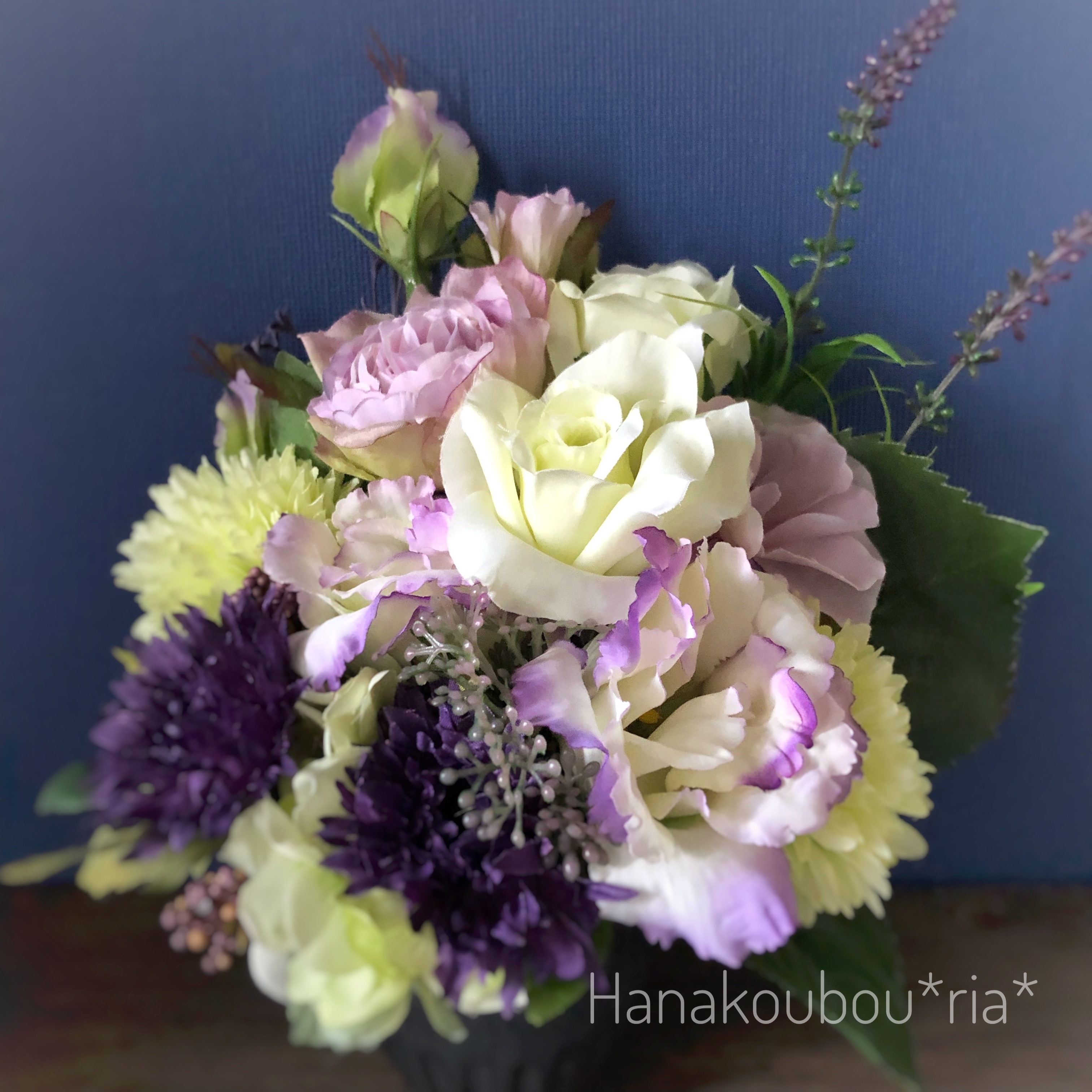 アートフラワー 造花 お供えアレンジ Mサイズ 花工房 Ria