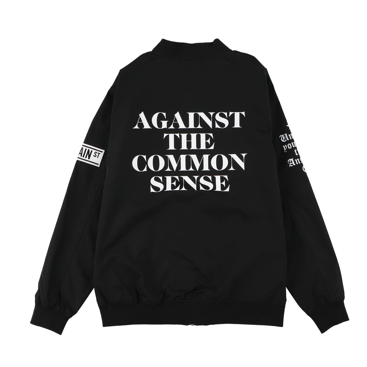 Against Crew Jacket Black Againstore Against Crew Jacket Black Againstore