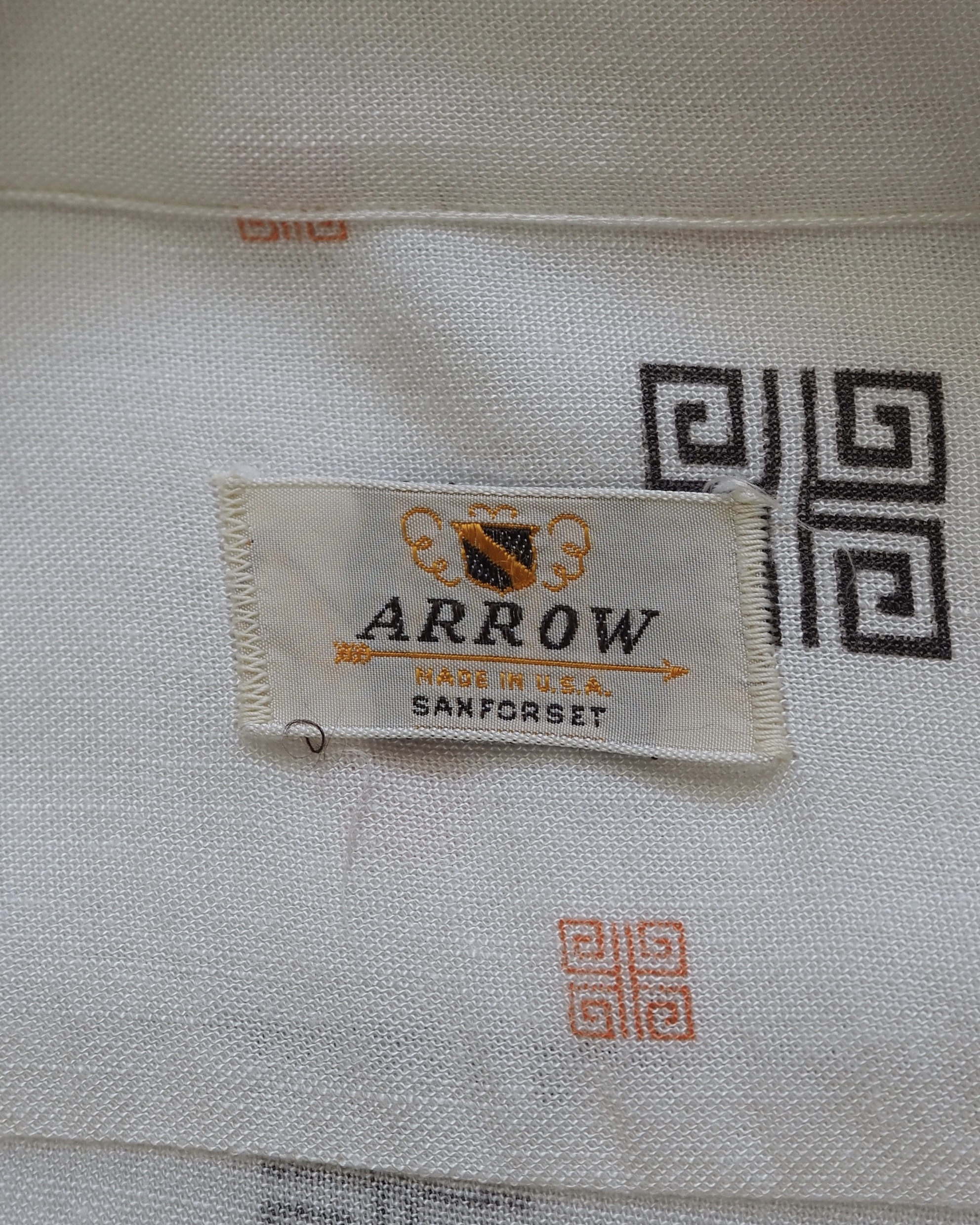 60’s〜 Arrow レーヨンシャツ Lサイズ の画像 4