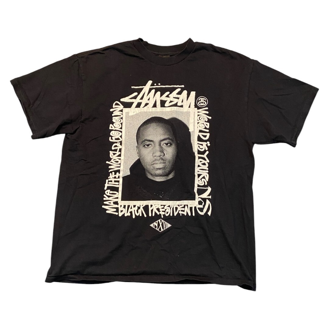 【STUSSY × NAS × NEXUSVII.】ステューシー × ナズ × ネクサスセブン 限定モデル Tシャツ L