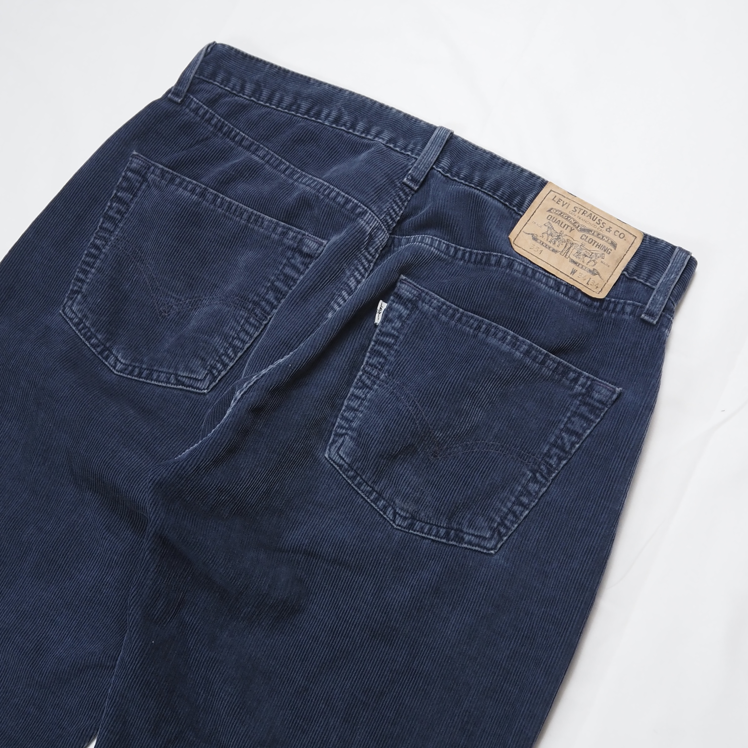 90’s Levi’s 551 コーデュロイパンツ 実寸34×30 ネイビー の画像 12