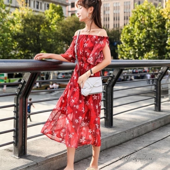 ミモレ丈 ワンピース 大きいサイズ 夏ワンピース 夏 リゾート リゾートワンピ ドレスワンピース ワンピドレス オフショル 韓国 レディース ファッション ワンピース 新作 トレンド おしゃれ 大人可愛い St0173 Dbstyle 海外アパレル 韓国ファッション