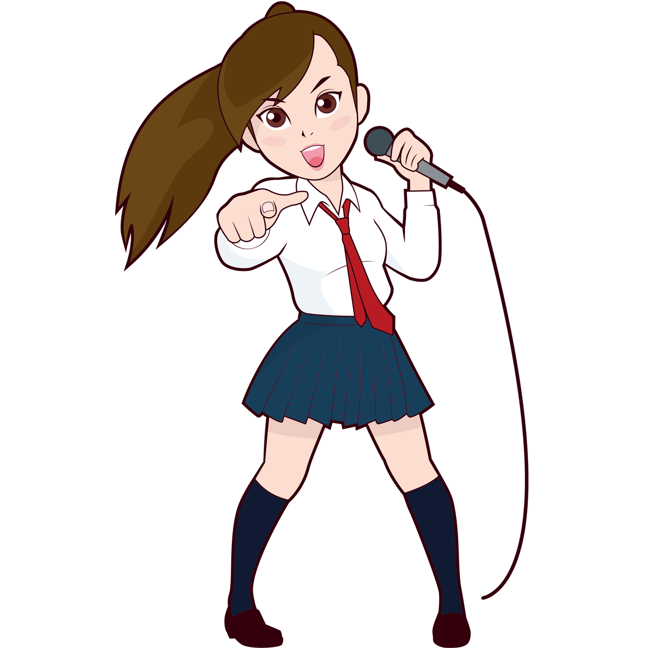 カラオケで歌う女子学生 Sozaido カラオケで歌う女子学生 Sozaido