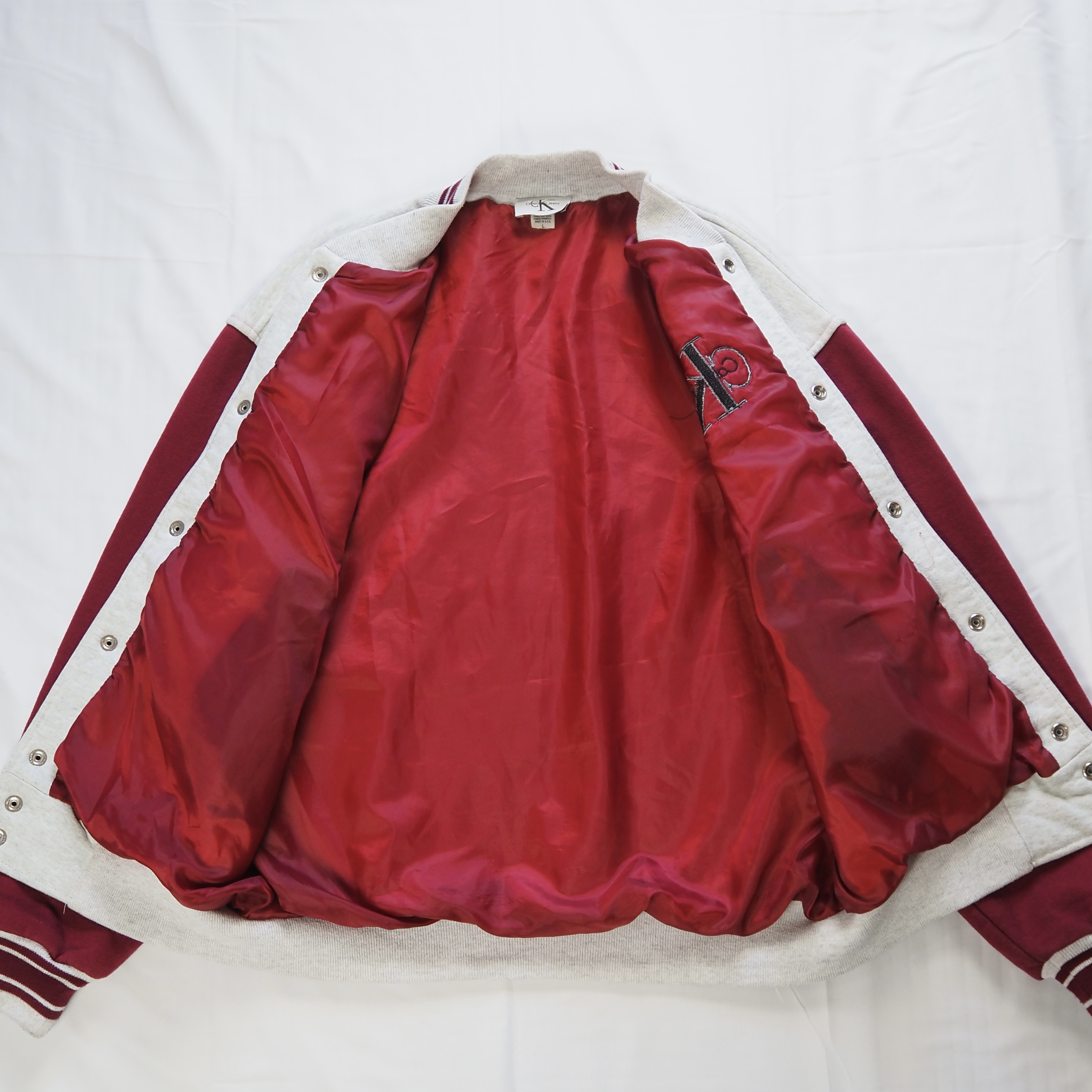 90’s OLD Calvin Klein スウェットスタジャン の画像 6