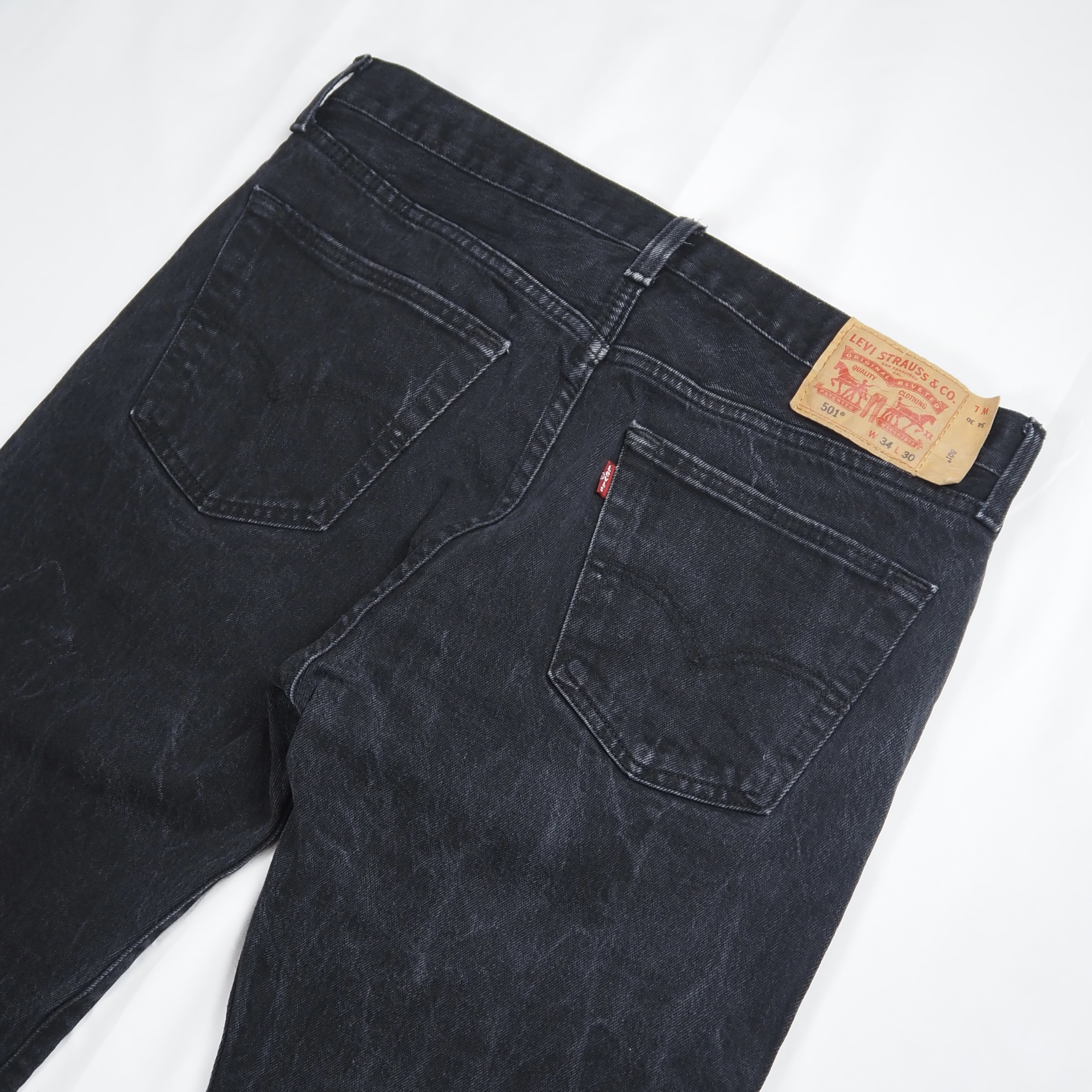 Levi’s 501 ブラック エジプト製 約35×29 の画像 11