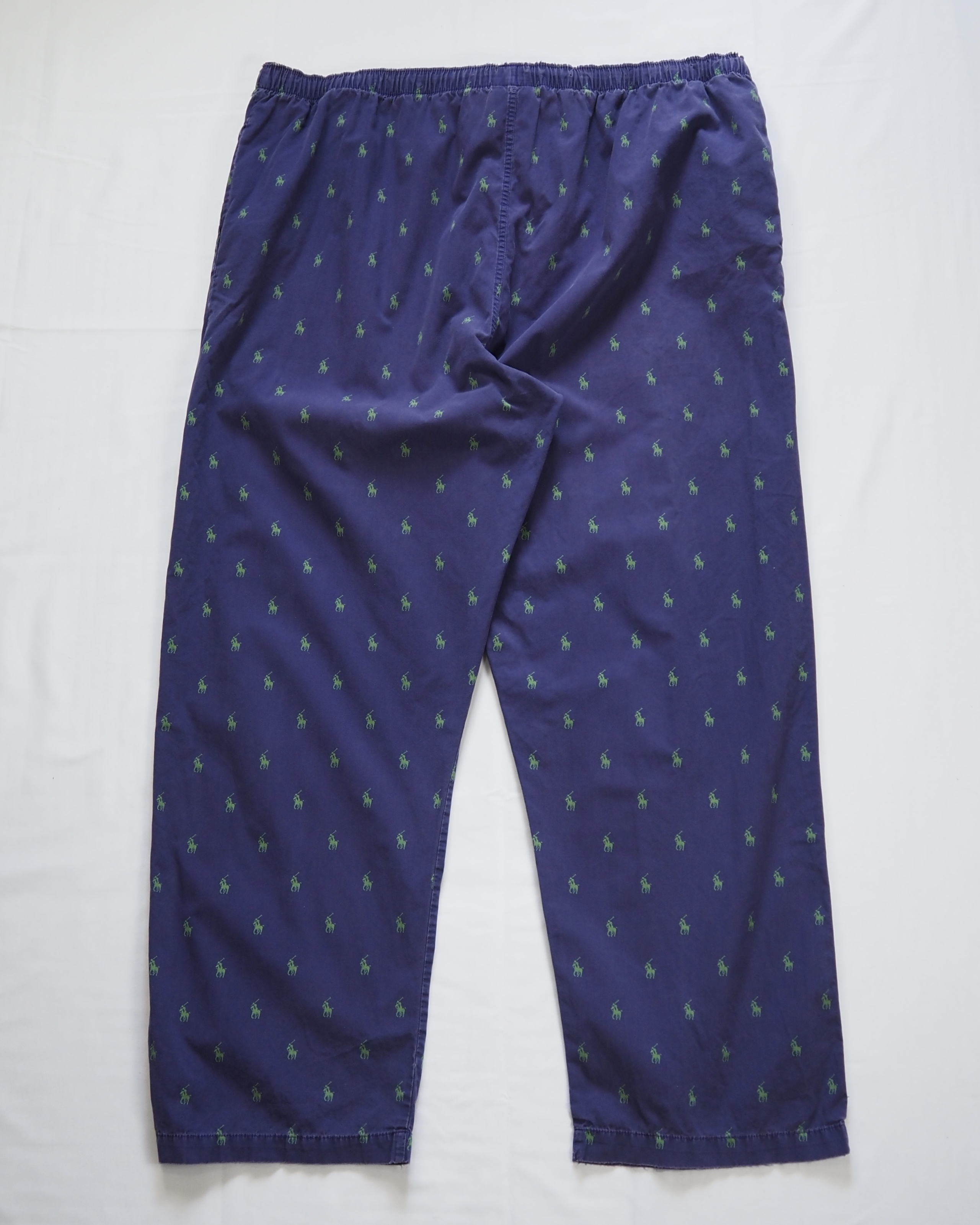 90’s Ralph Lauren パジャマパンツ 総柄 パープル Lサイズ の画像 10