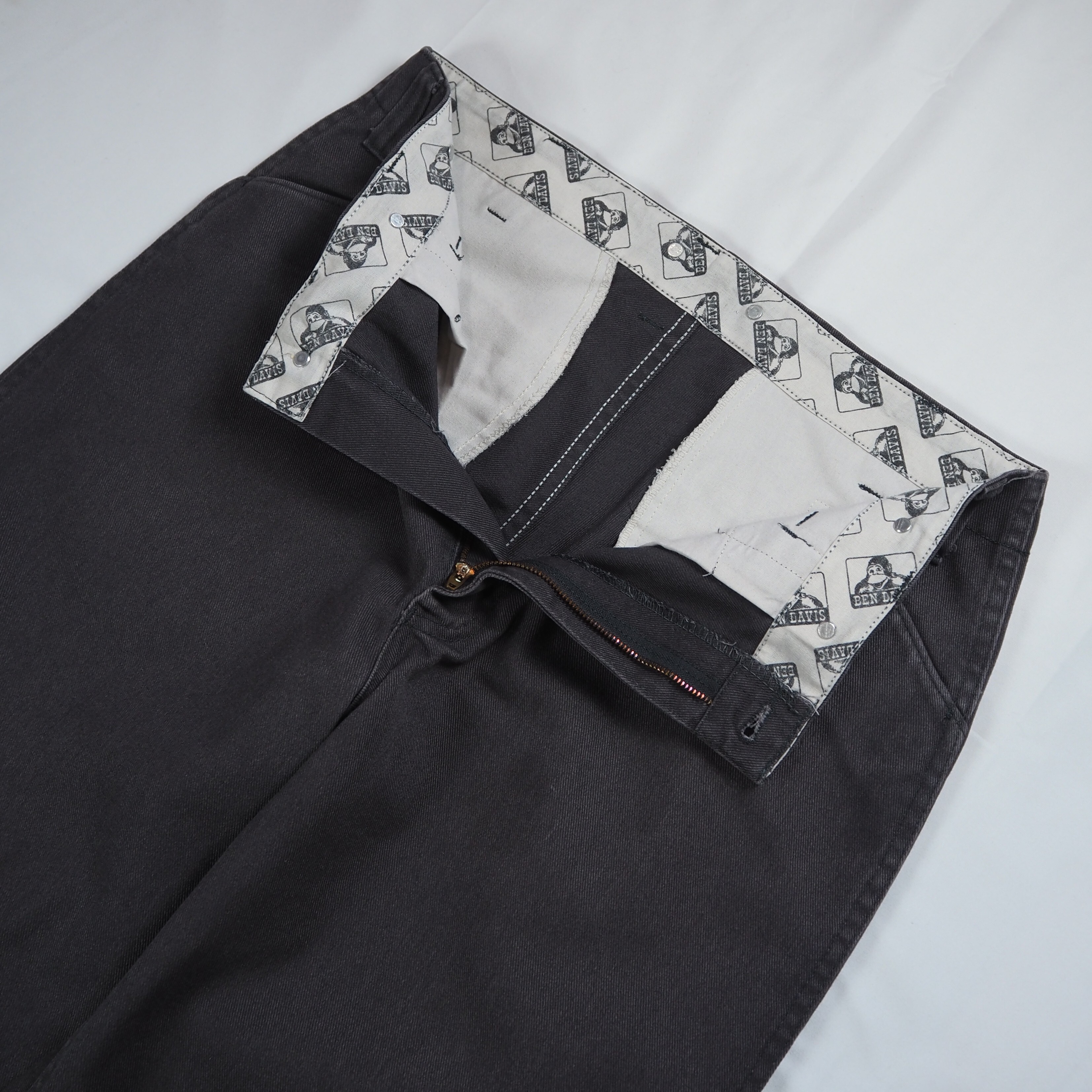 【9/23 20:00入荷】90's〜 Ben Davis ワークパンツ フリスコ チャコールグレー 34×30 の画像 10