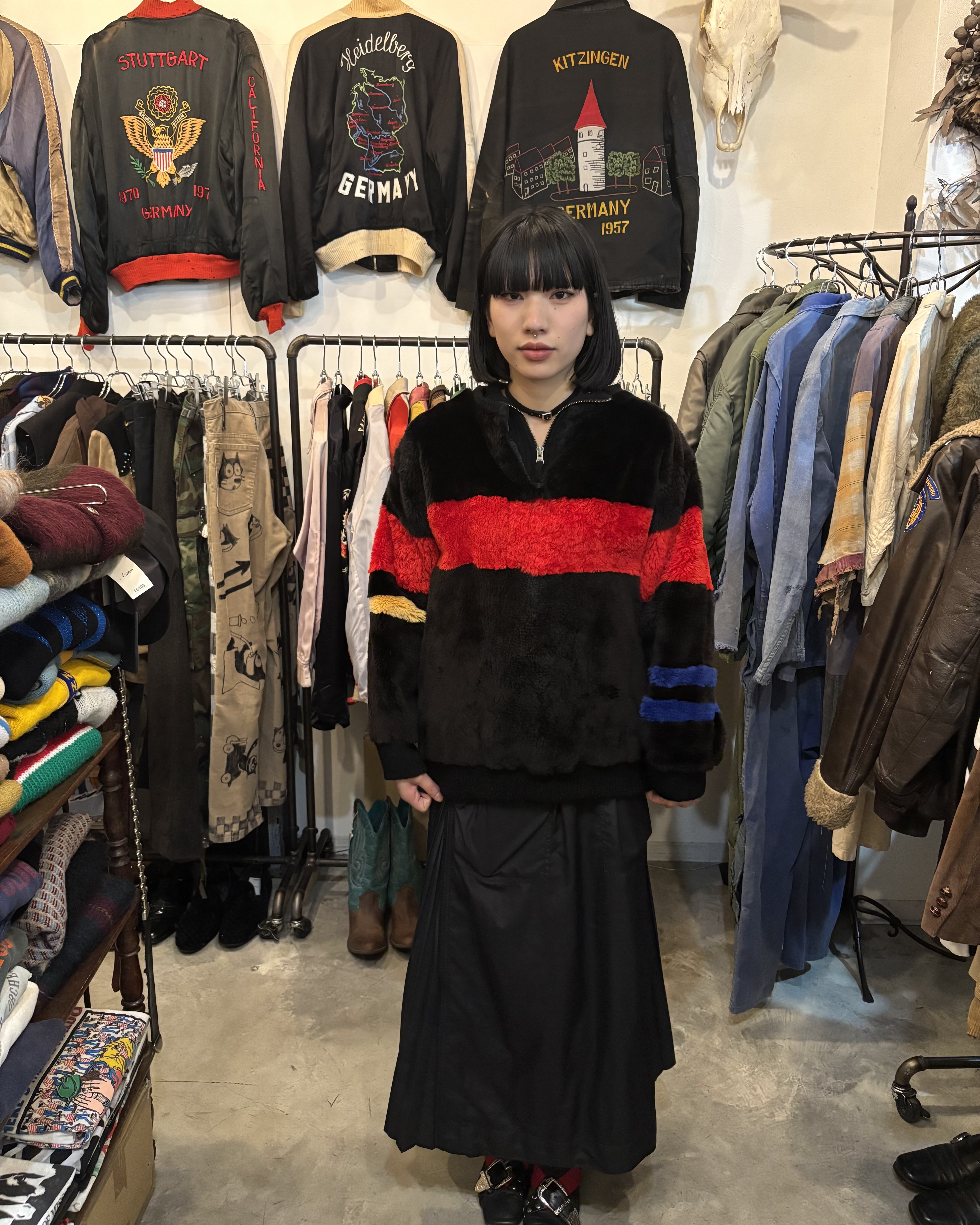 Vintage 80～90's【Ralph Lauren】Pullover Fur Jacket の画像 4