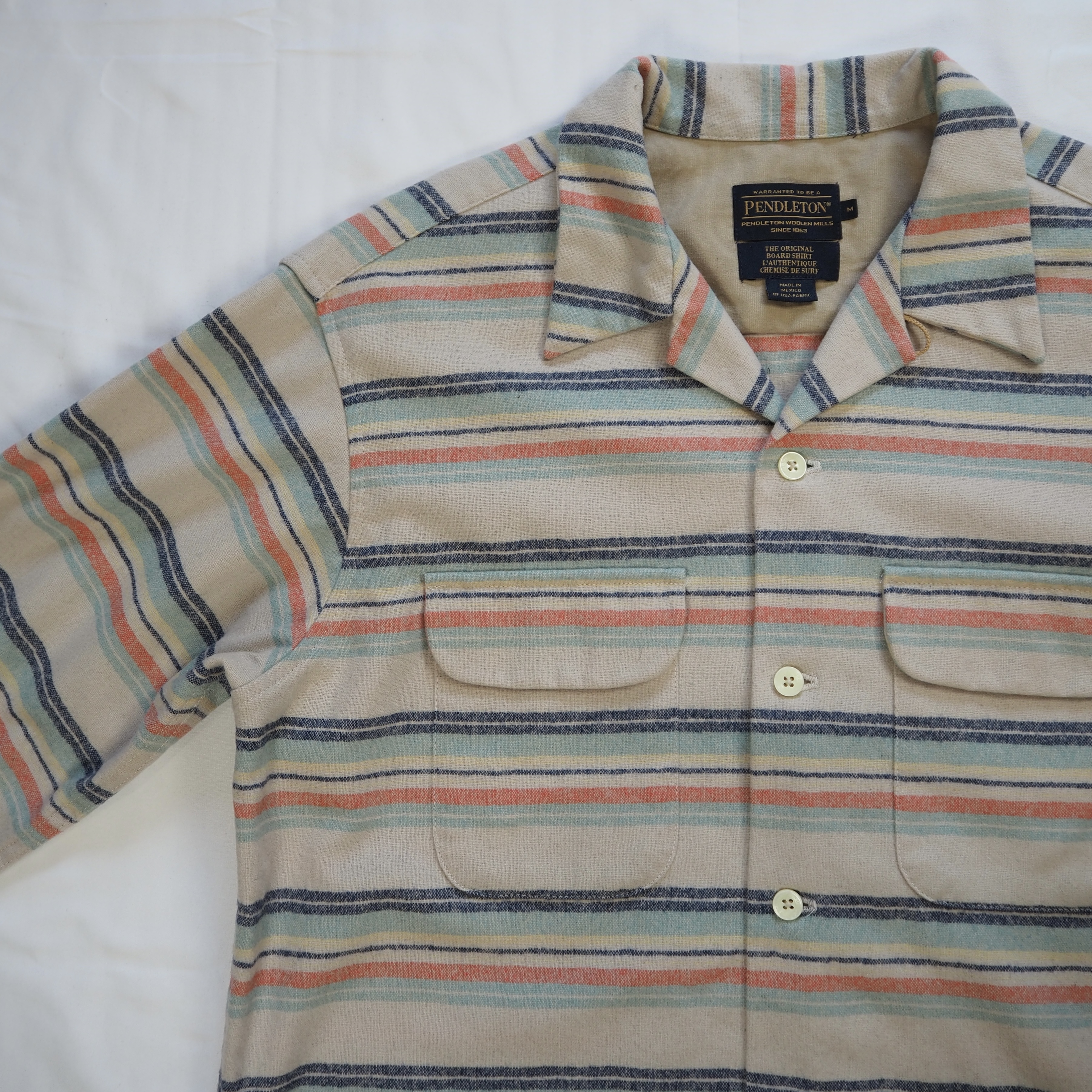 Pendleton Board Shirt マルチボーダー Mサイズ の画像 5