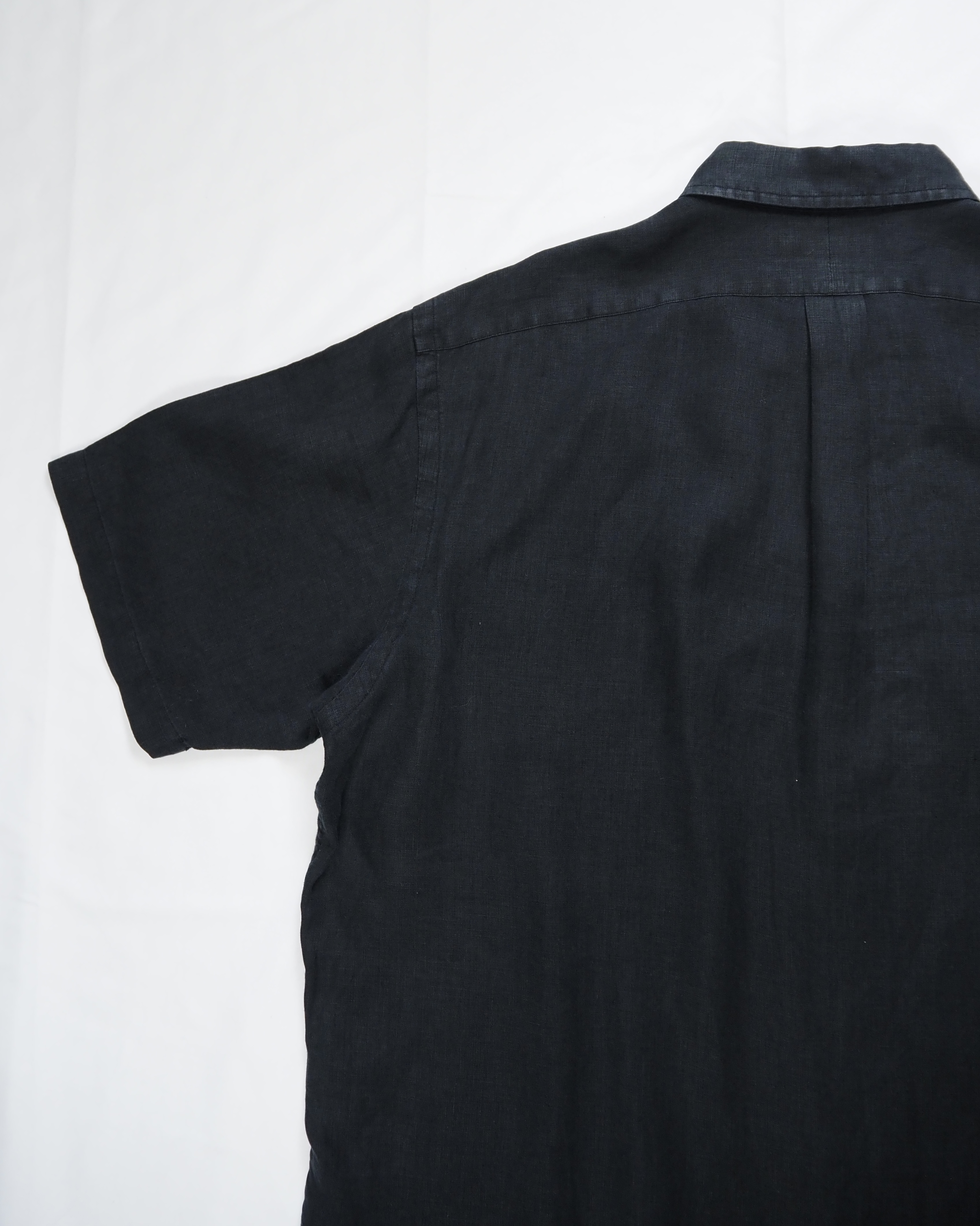90’s Ralph Lauren リネンシャツ XL ブラック の画像 12
