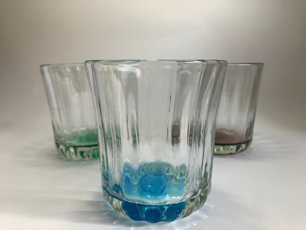 琉球グラス 水色 ロックグラス ウィスキーグラス 焼酎グラス お洒落グラス 沖縄 土産 プレゼント ギフト 贈り物 島元屋