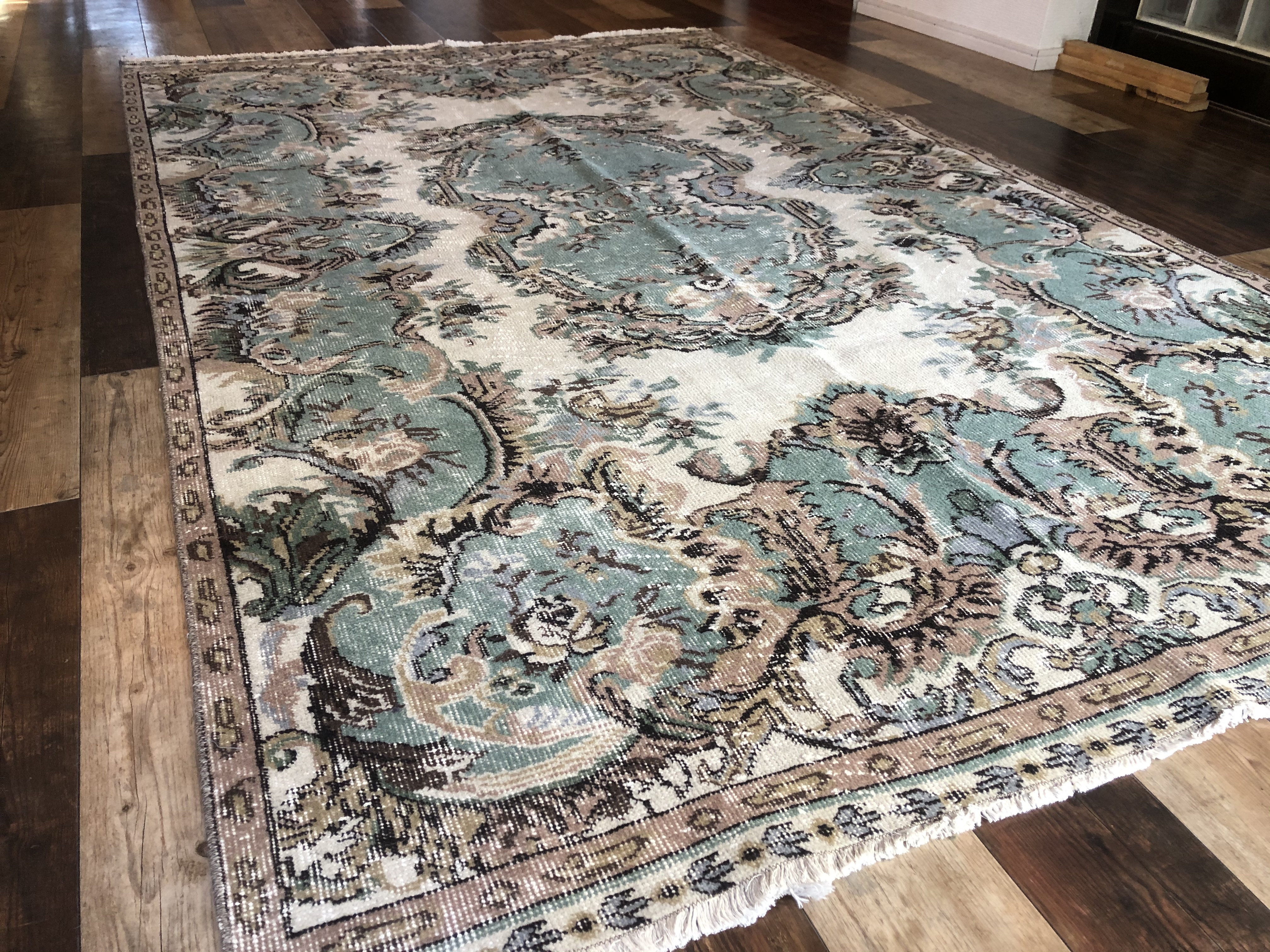 ヴィンテージラグ トルコ絨毯 オールドキリム ターキッシュ アトリエ一本道