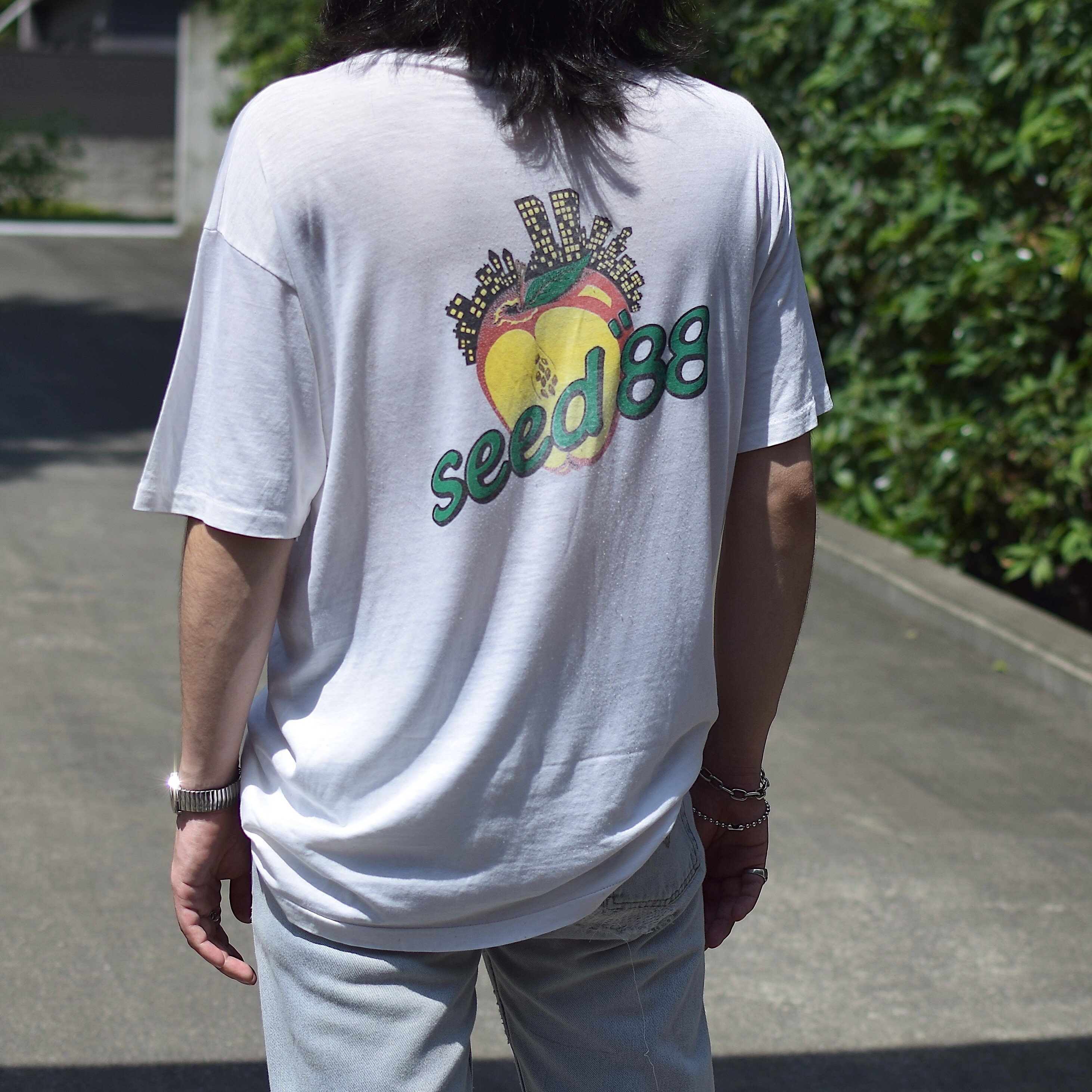 Vintage 80's【Hanes】"seed 88" Grunge T-shirt の画像 3