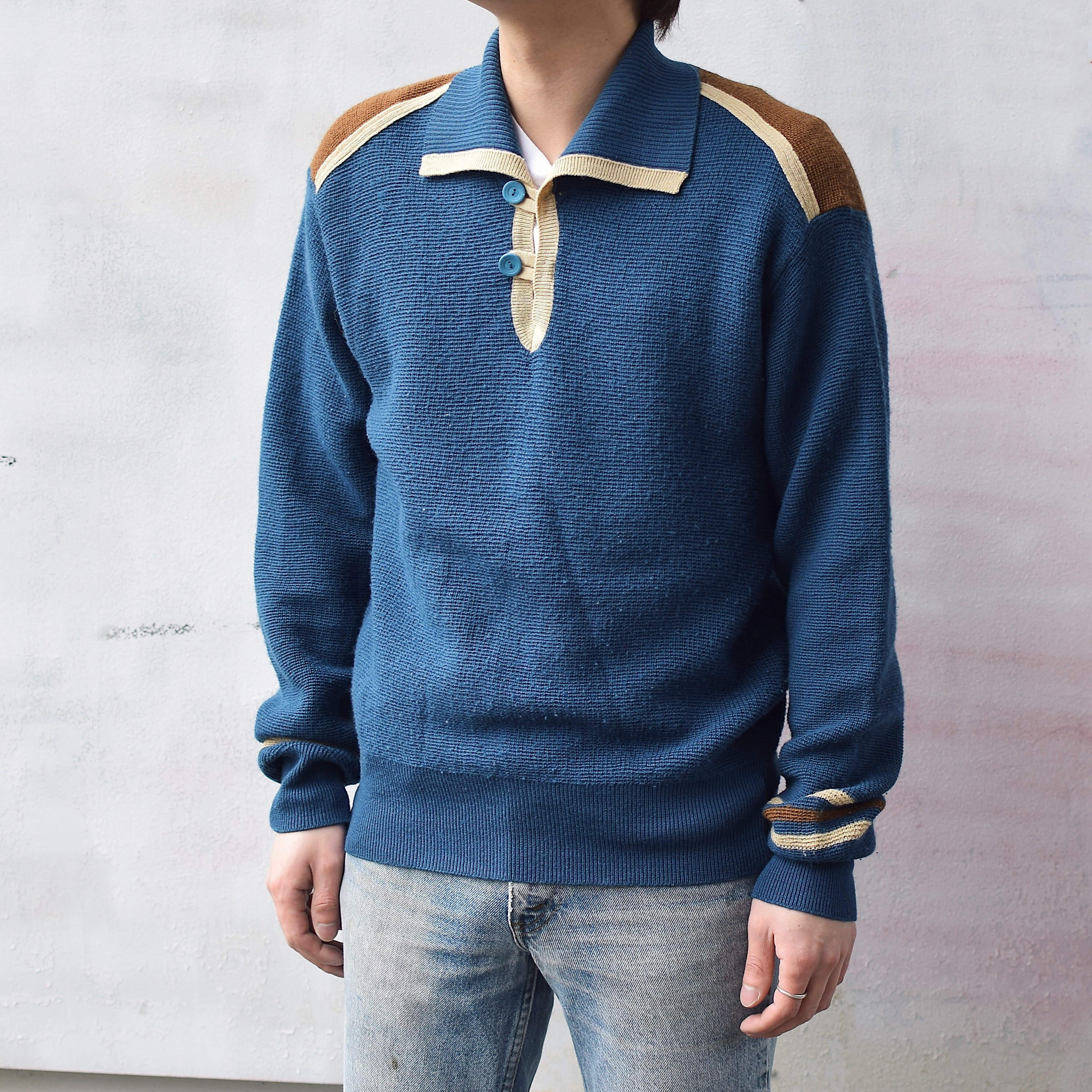 Vintage 70's【HUDSON'S MEN'S STORE】Knit Sweater の画像 3