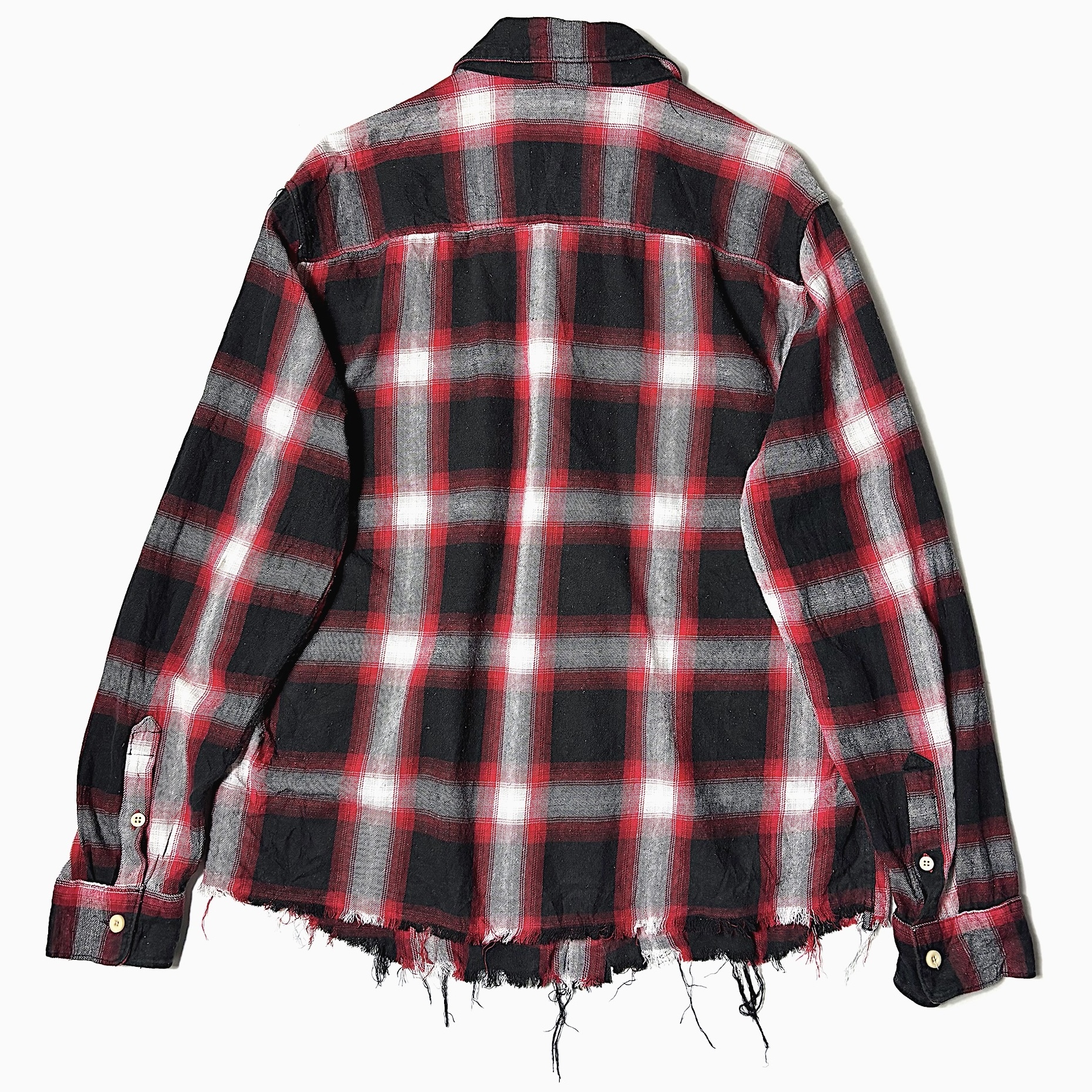 Vintage 90's Grunge Ombre Check Shirt の画像 2