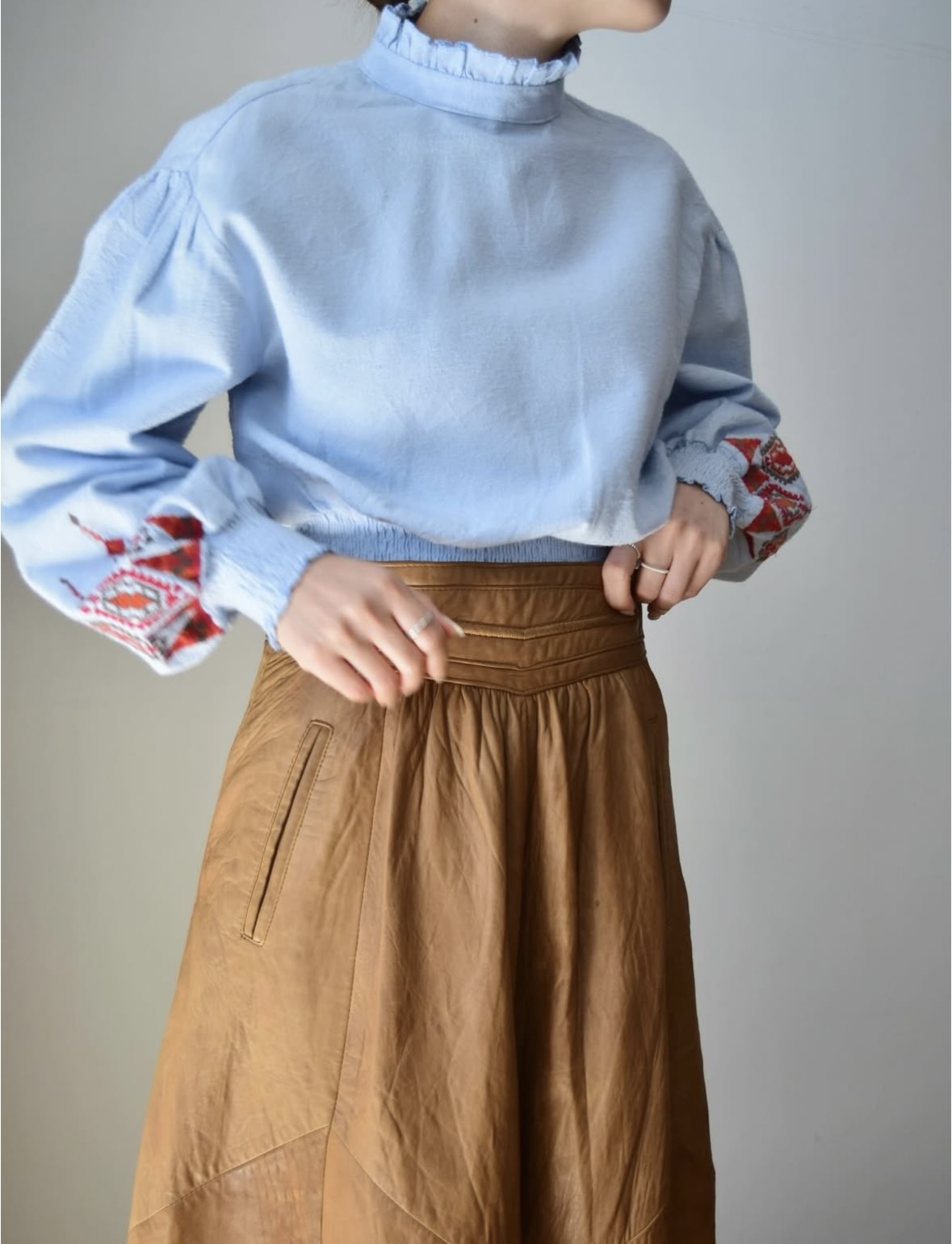 Embroidery frill blouse の画像 6