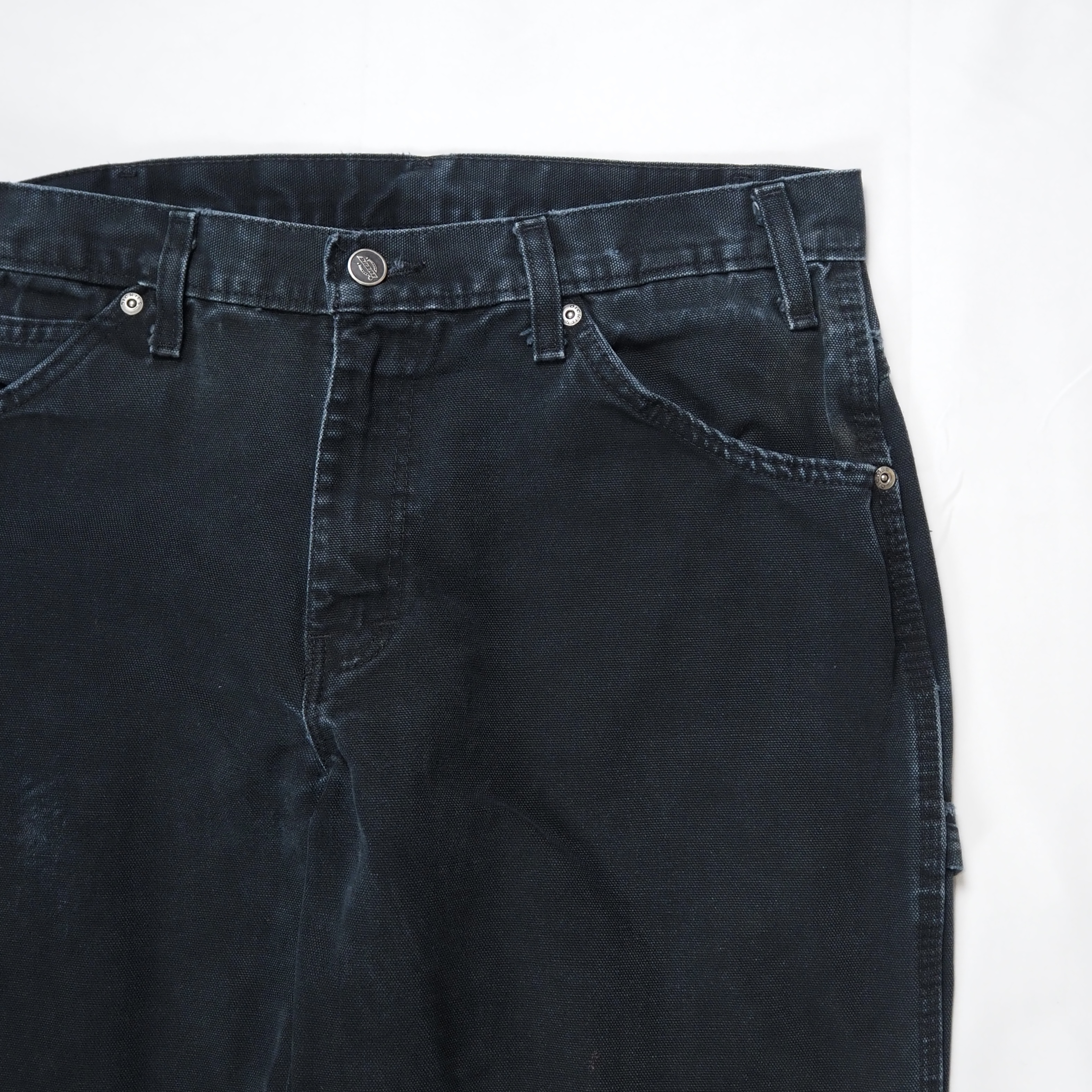 00’s Dickies ダックワークパンツ ブラック 実寸約32×31 の画像 5