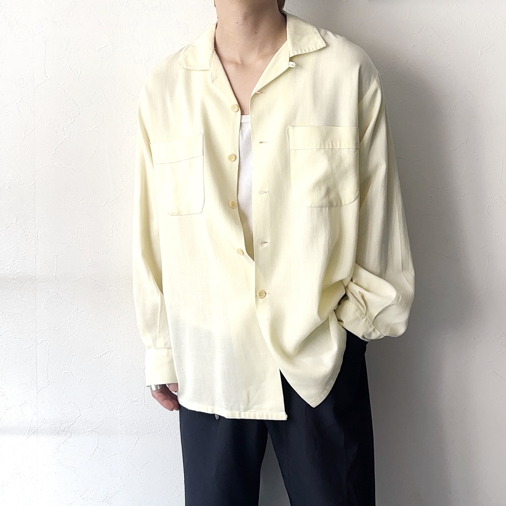 Vintage 50's【Duke of Hollywood】Open Collar Rayon Shirt の画像 3