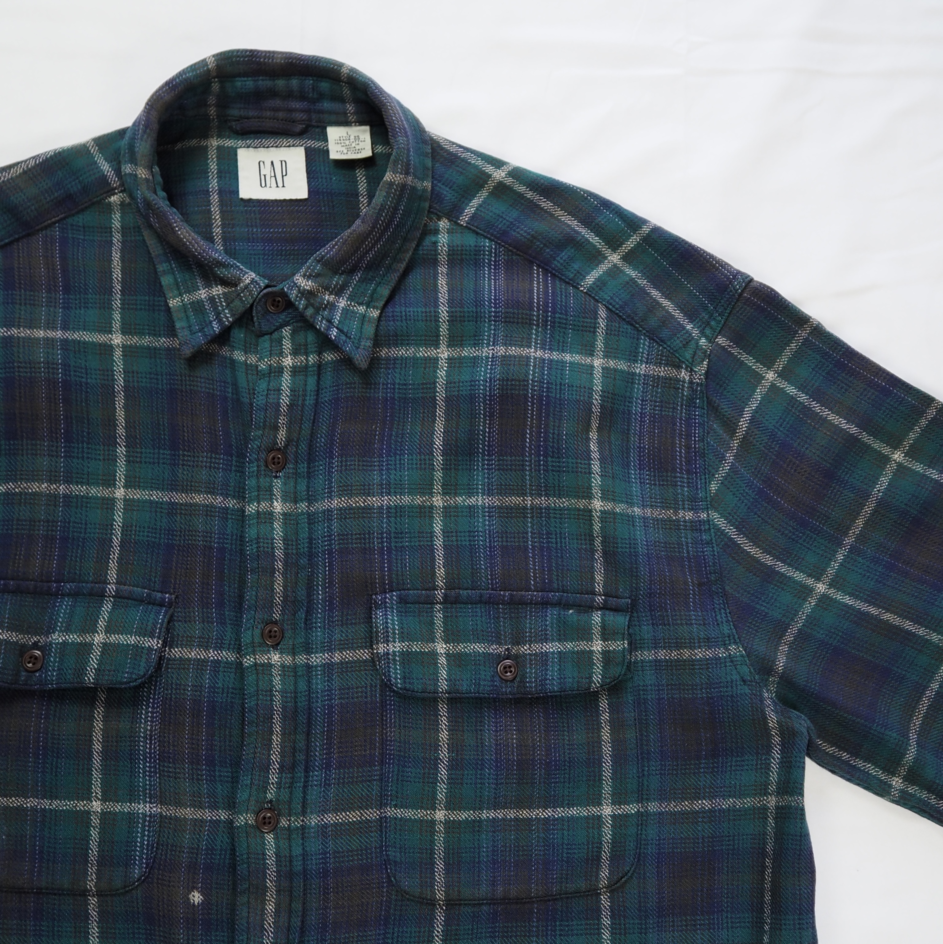 90’s-00’s OLD GAP ヘヴィネル グリーン の画像 5