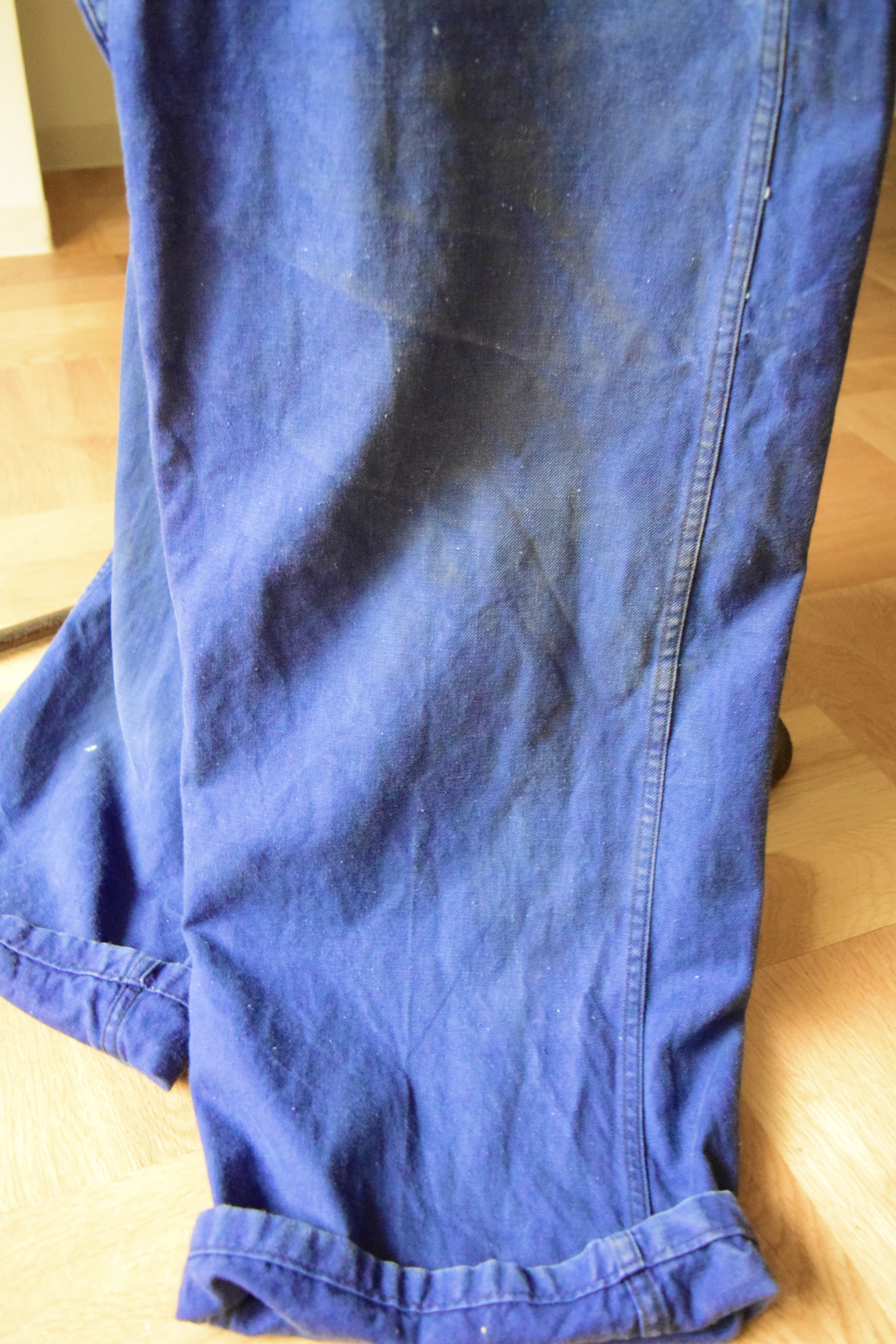 〜1960’s French work cotton twill overall の画像 11