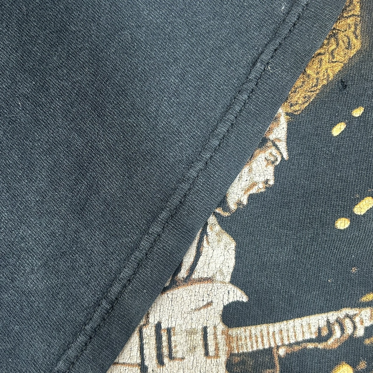 00s AC/DC “Stiff Upper Lip” ツアー Tシャツ ロック バンドT フェード ブラック XL の画像 9