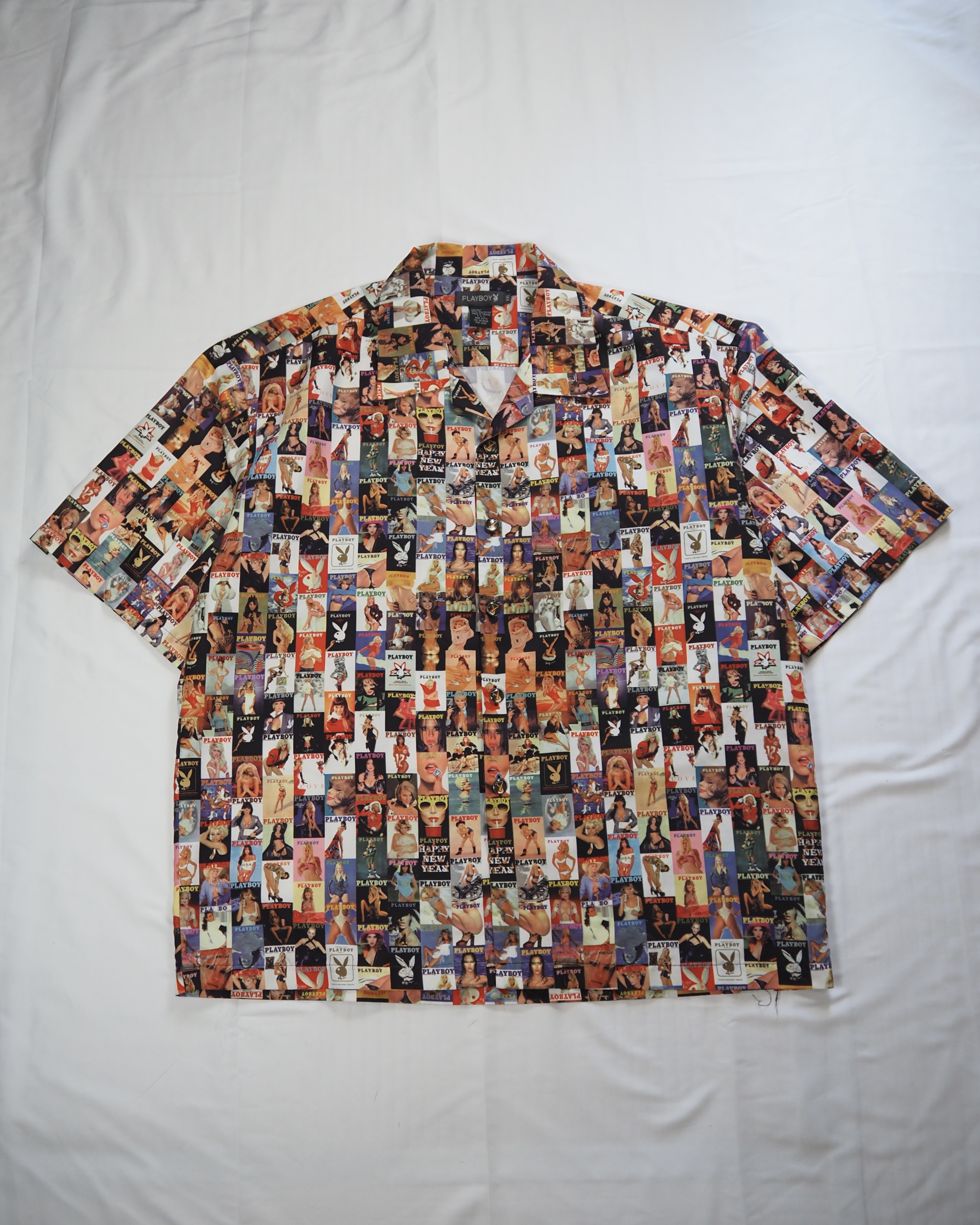 90’s PLAY BOY 総柄シャツ XXL