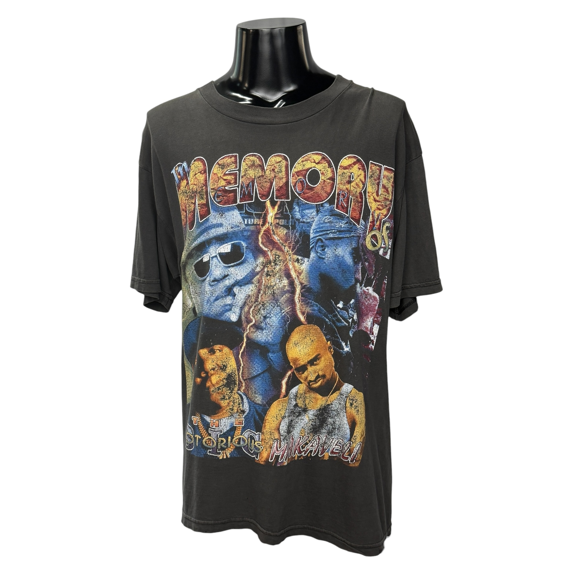 【2PAC & NOTORIOUS B.I.G.】2パック ノトーリアスビッグ “MEMORY OF” 90’s Vintage RAP Tシャツ