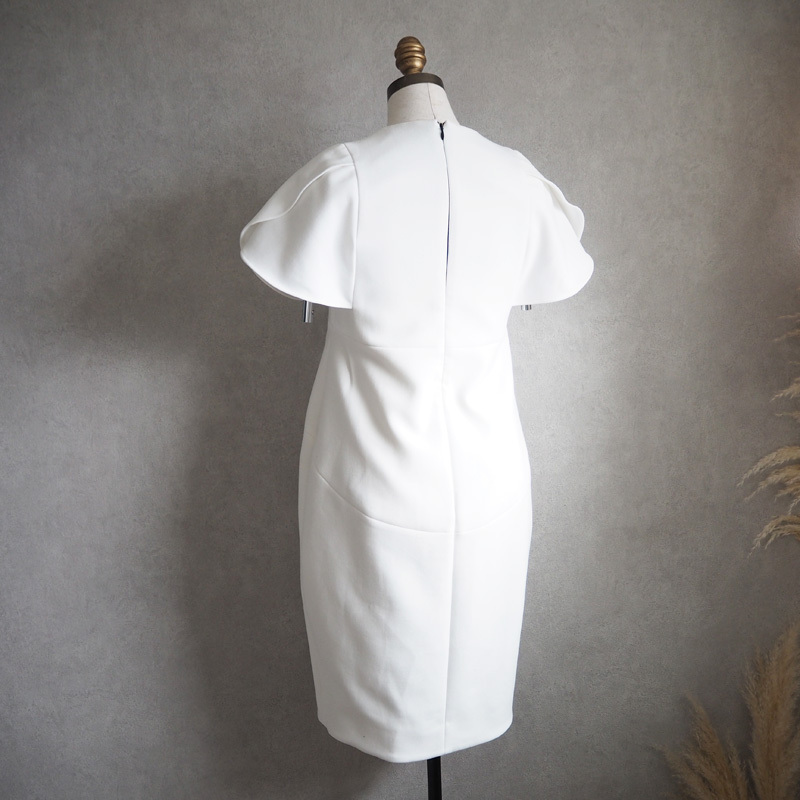 Yokochan ヨーコチャン パール ドレス ワンピース 白 36 Lifne リフネ