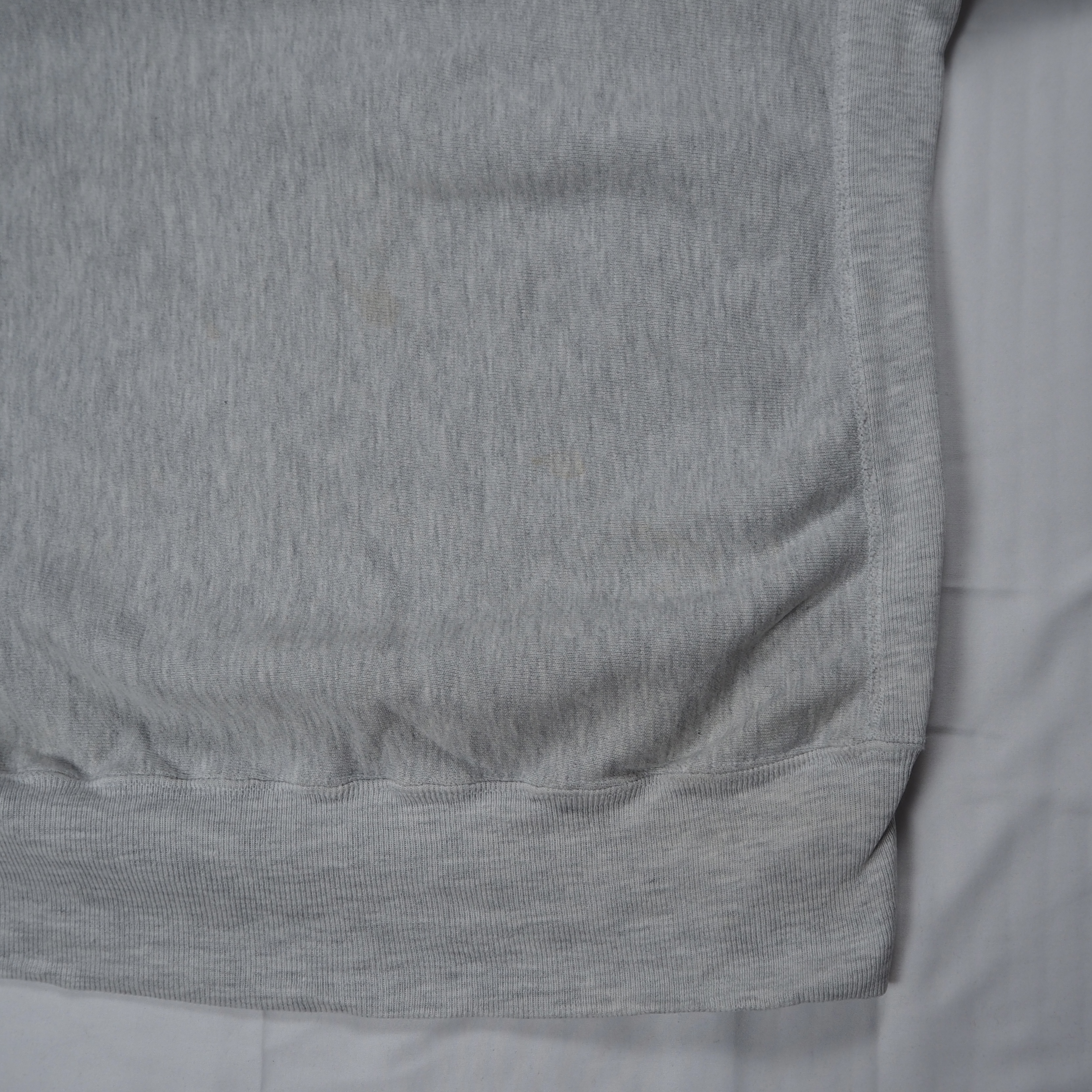 90’s Champion R.W. カラーネック グレー ワンポイント XL の画像 9