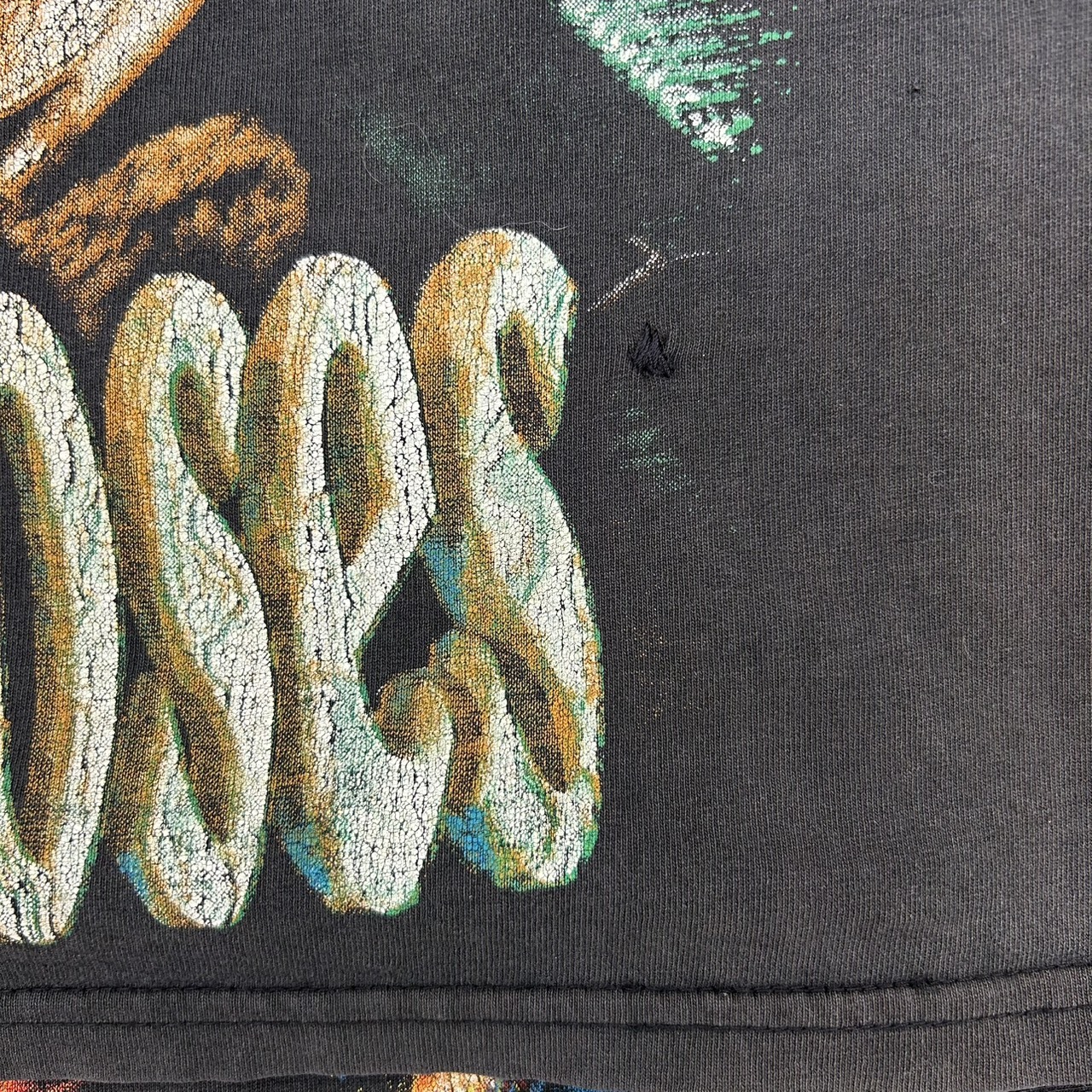 Guns N' Roses ガンズ・アンド・ローゼズ “Live Photo” ブートレグTシャツ ブラック / Fits XL の画像 10