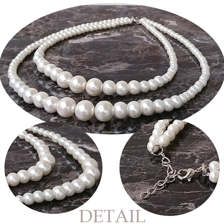 パールネックレス 結婚式お呼ばれ パーティ フォーマルアクセサリー 0325 18 お呼ばれドレス パーティードレス専門店 By6sense Dress