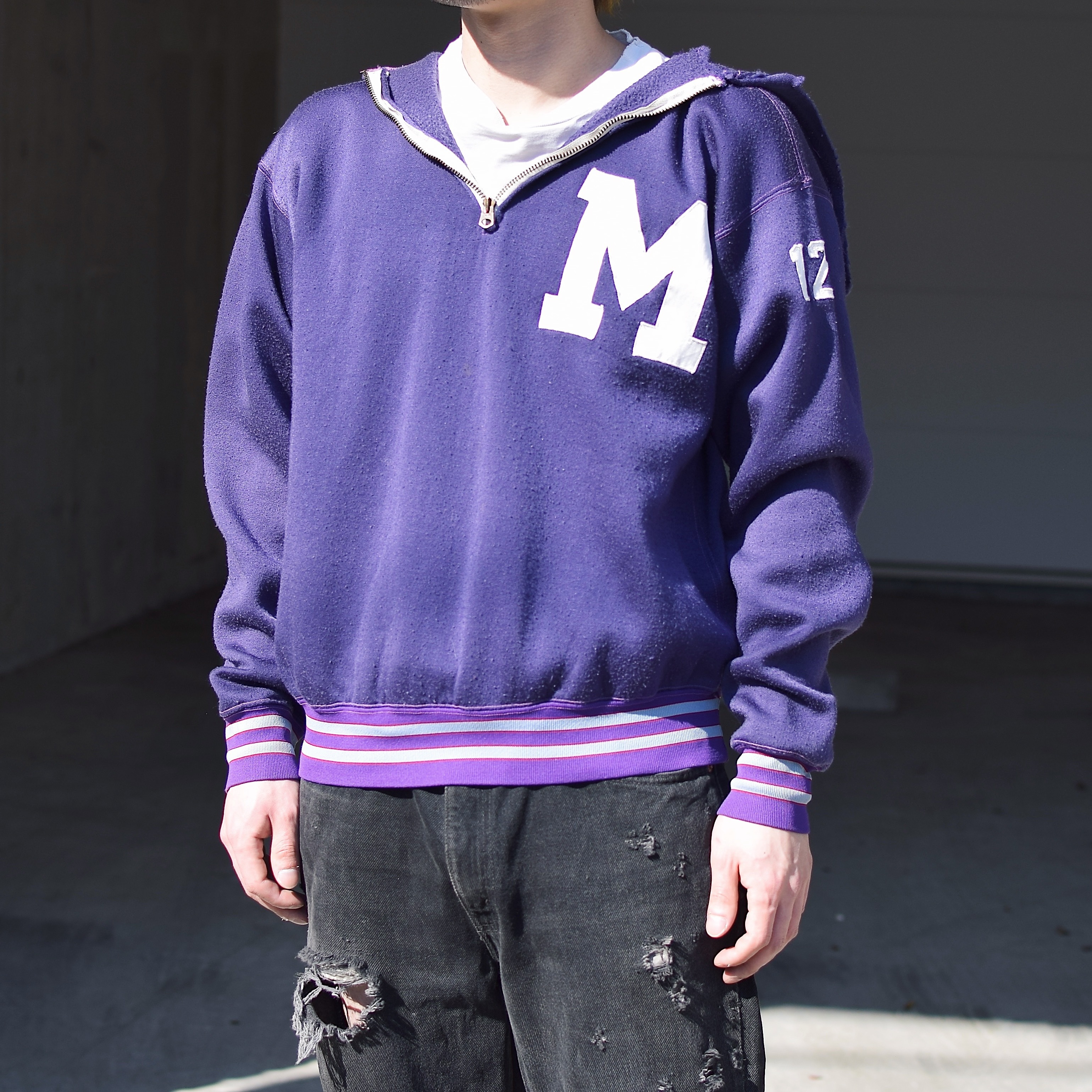Vintage 60's【CHAMPION PRODUCTS INC】"MIDDIES" Half Zip Sweat の画像 3