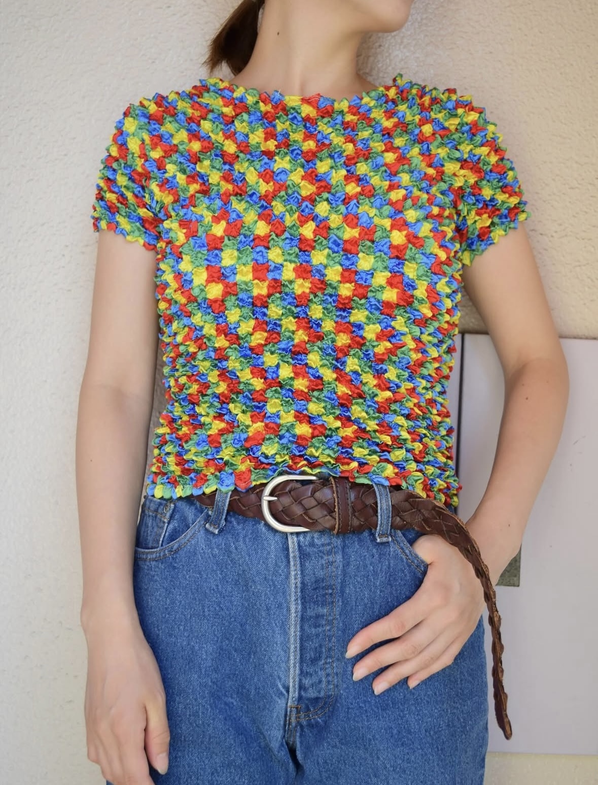 Popcorn pattern tee ② の画像 2