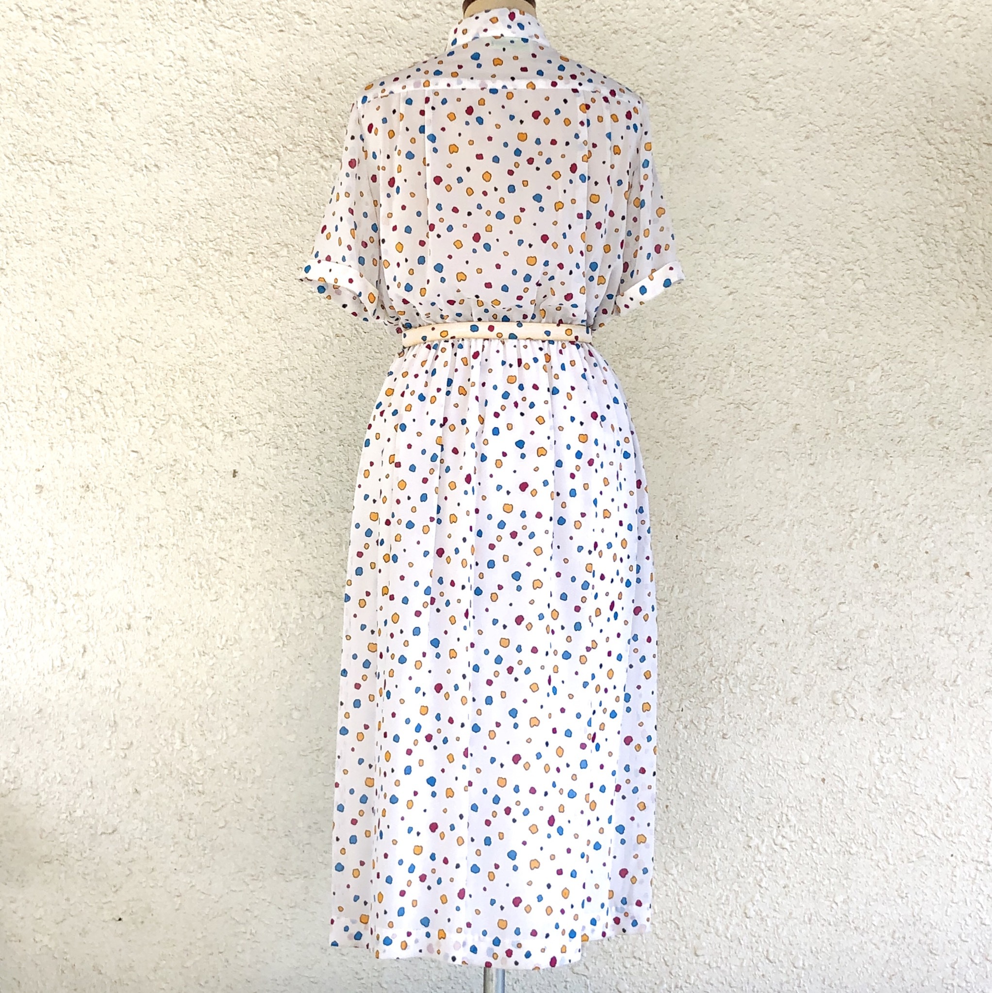 カラフル変形ドット柄ワンピース コルビジェ