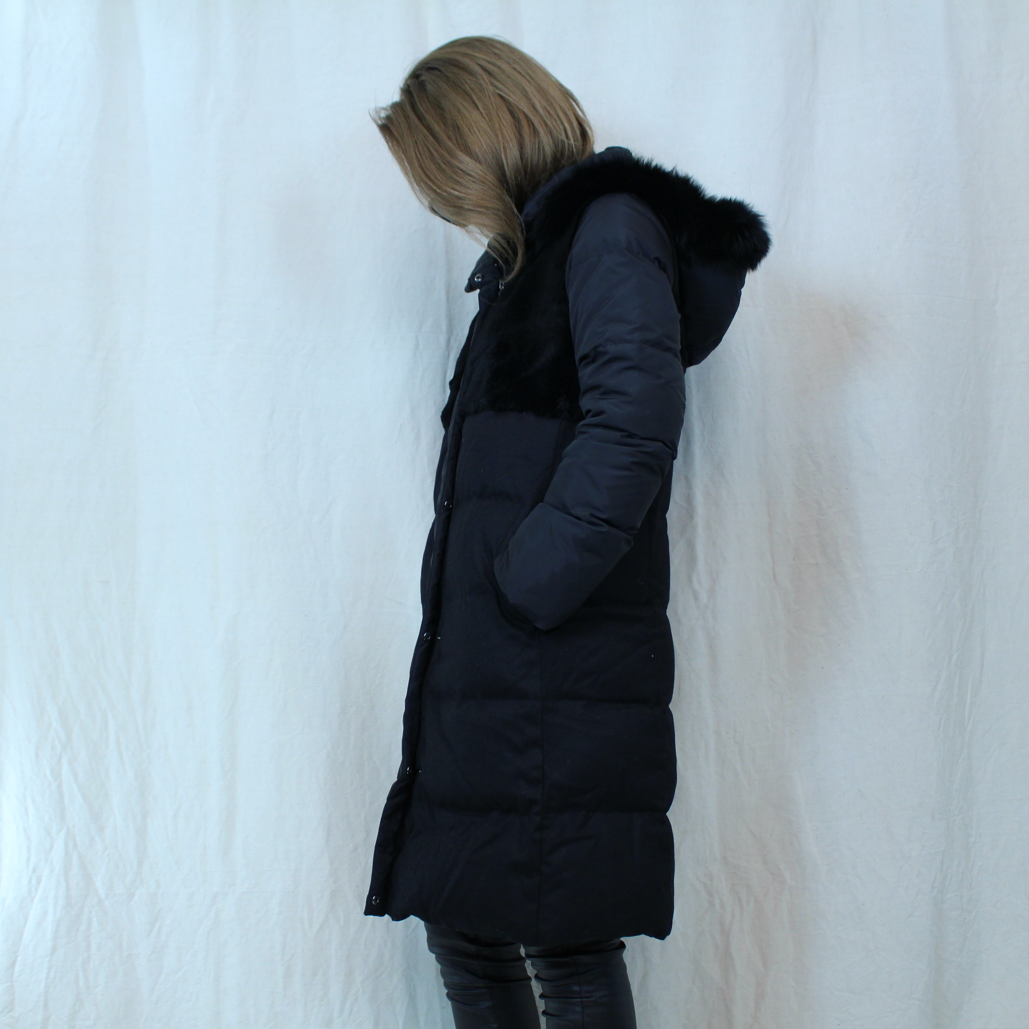 M Premier Black Fox Fur Rabbit Fur Down Coat エムプルミエ ブラックフォックスファー ラビットファーダウンコート Titti Clothing