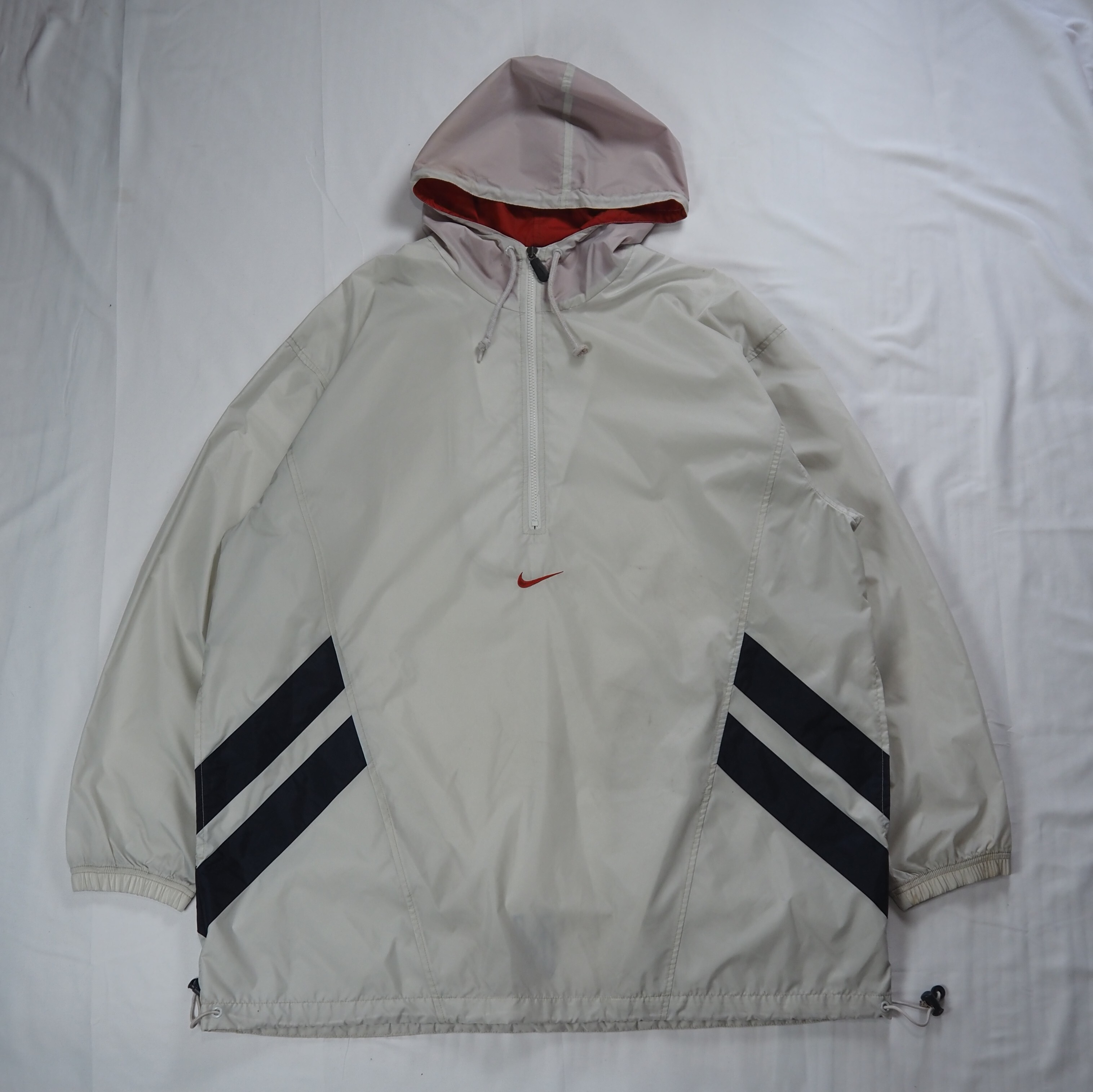 90's NIKE ナイロンアノラック センタースウォッシュ XL