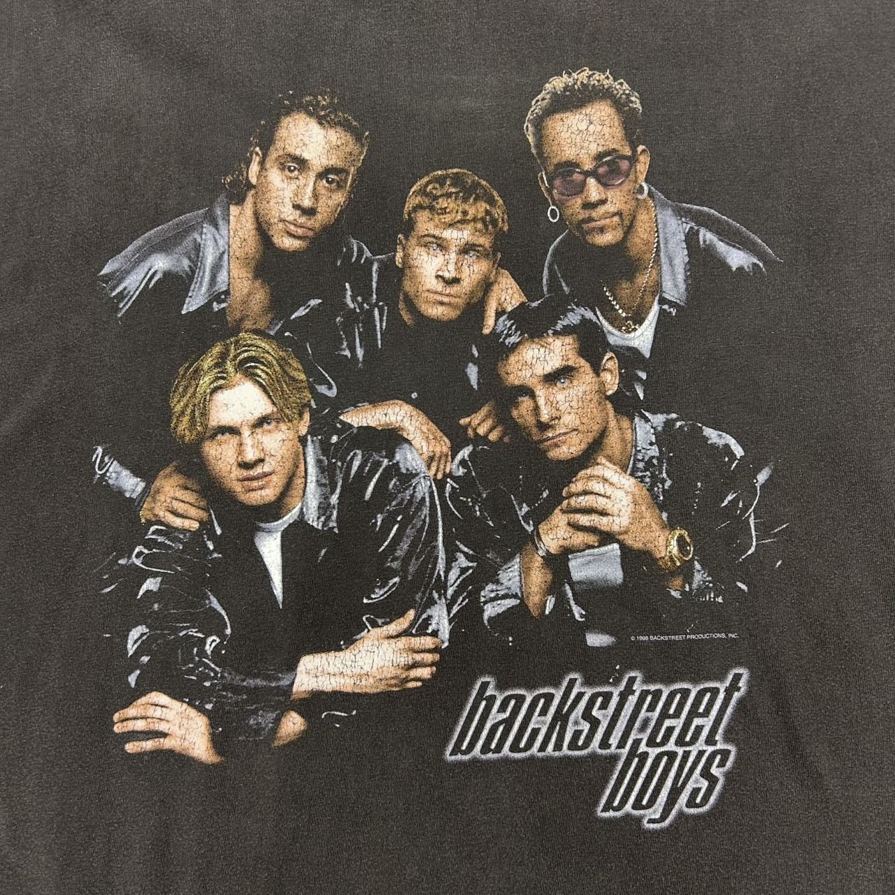 Backstreet Boys バックストリート・ボーイズ グループフォトTシャツ ブラック / XL の画像 5