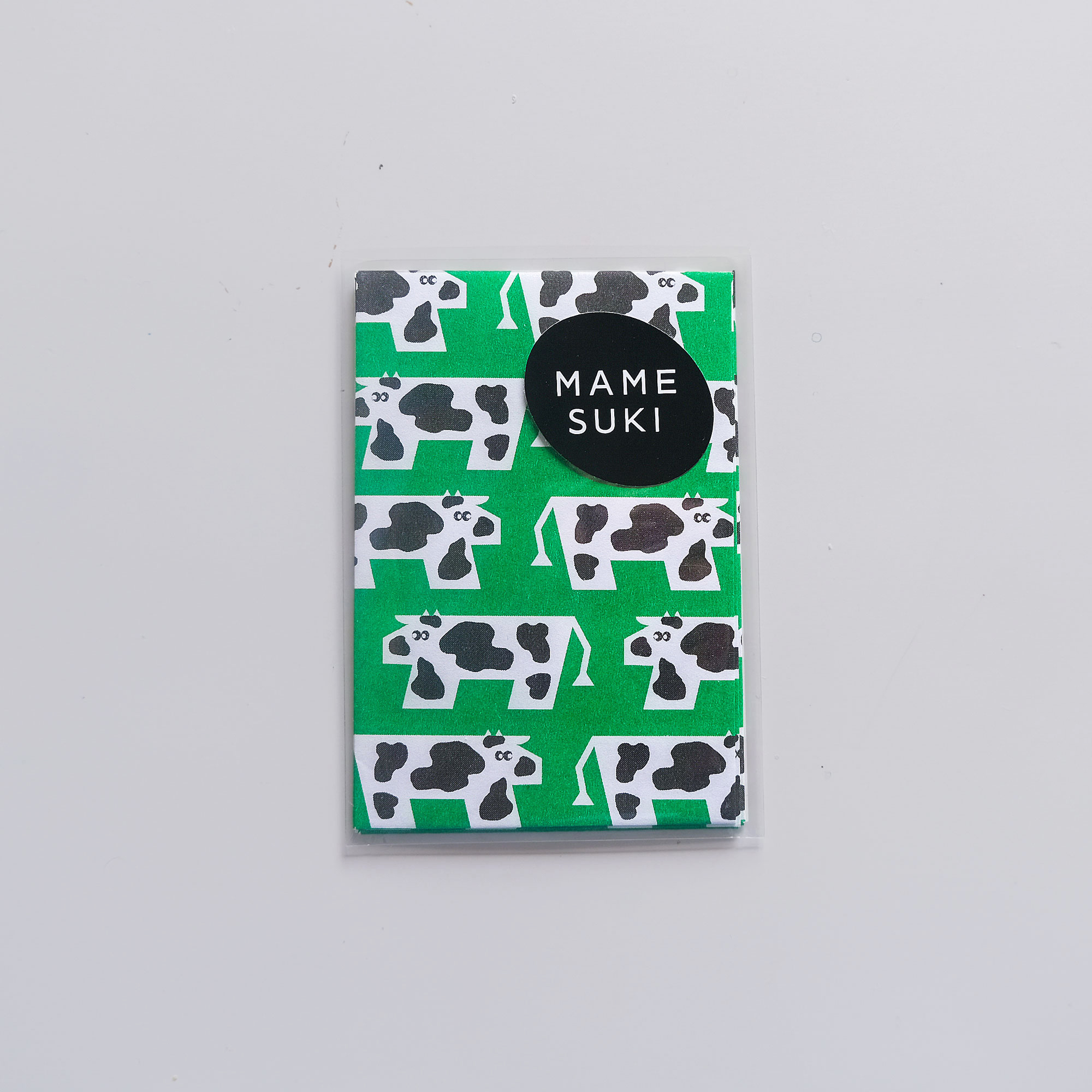 リソグラフ ポチ袋 カウウォーク Green Black Mamesuki リソグラフ ポチ袋 カウウォーク Green Black Mamesuki