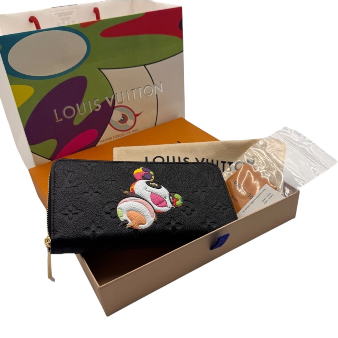 【LOUIS VUITTON】ルイヴィトン 日本限定モデル  ジッピー･ウォレット 村上隆コラボ 長財布 黒