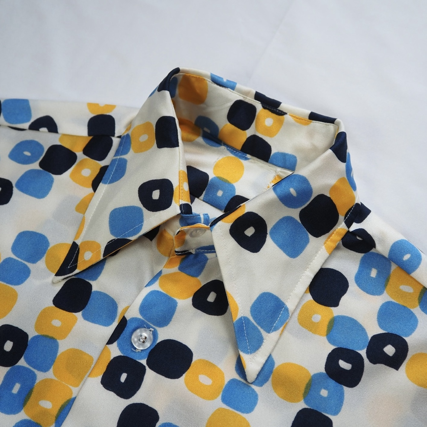 70’s 柄シャツ ポリエステルシャツ の画像 4