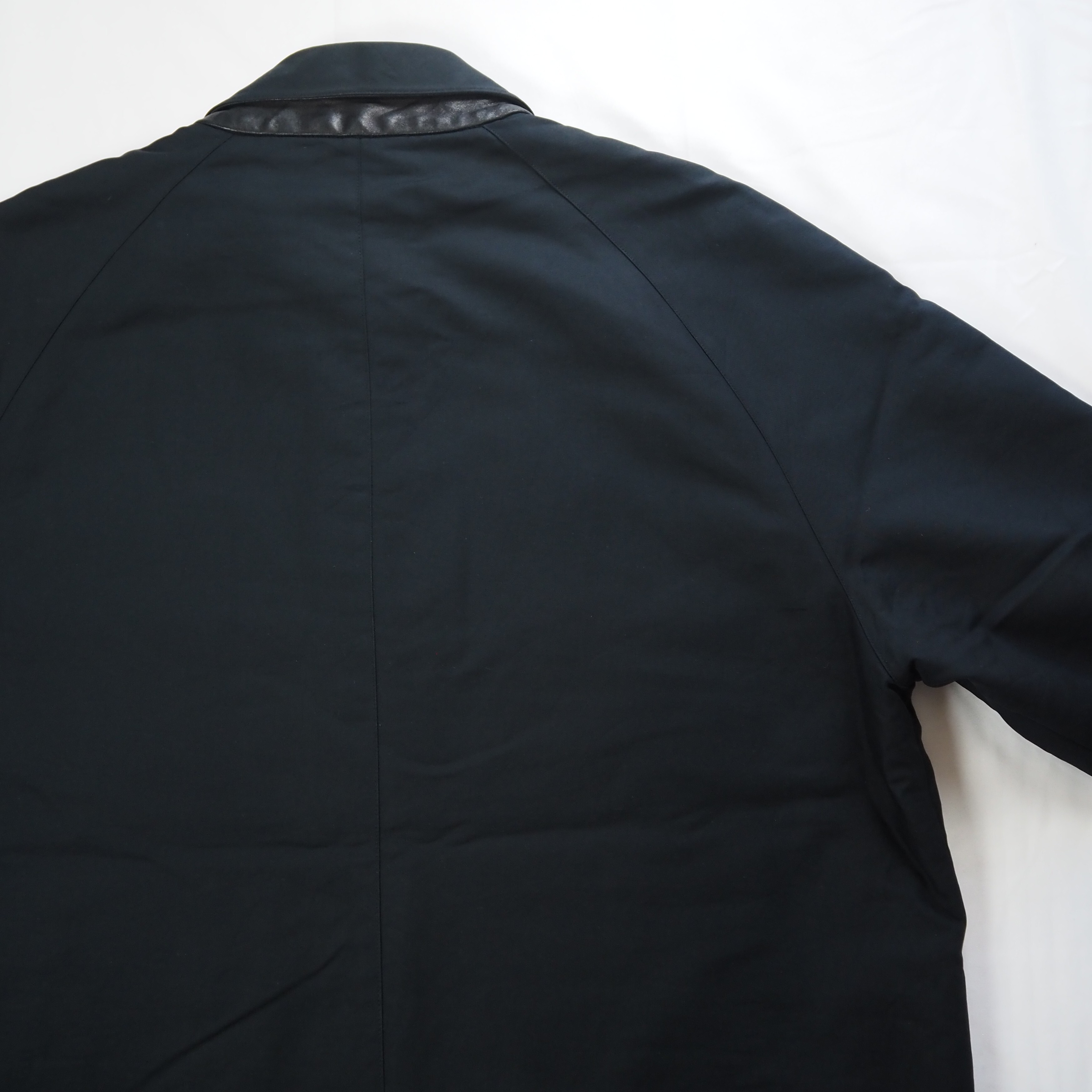 【9/23 20:00入荷】90's Ralph Lauren ハーフコート ブラック の画像 12
