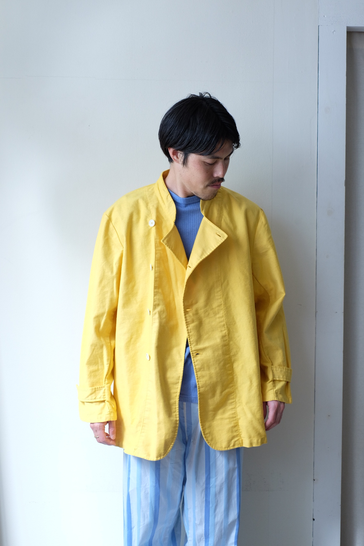 Italian military over dye cook jacket “over dye” の画像 13