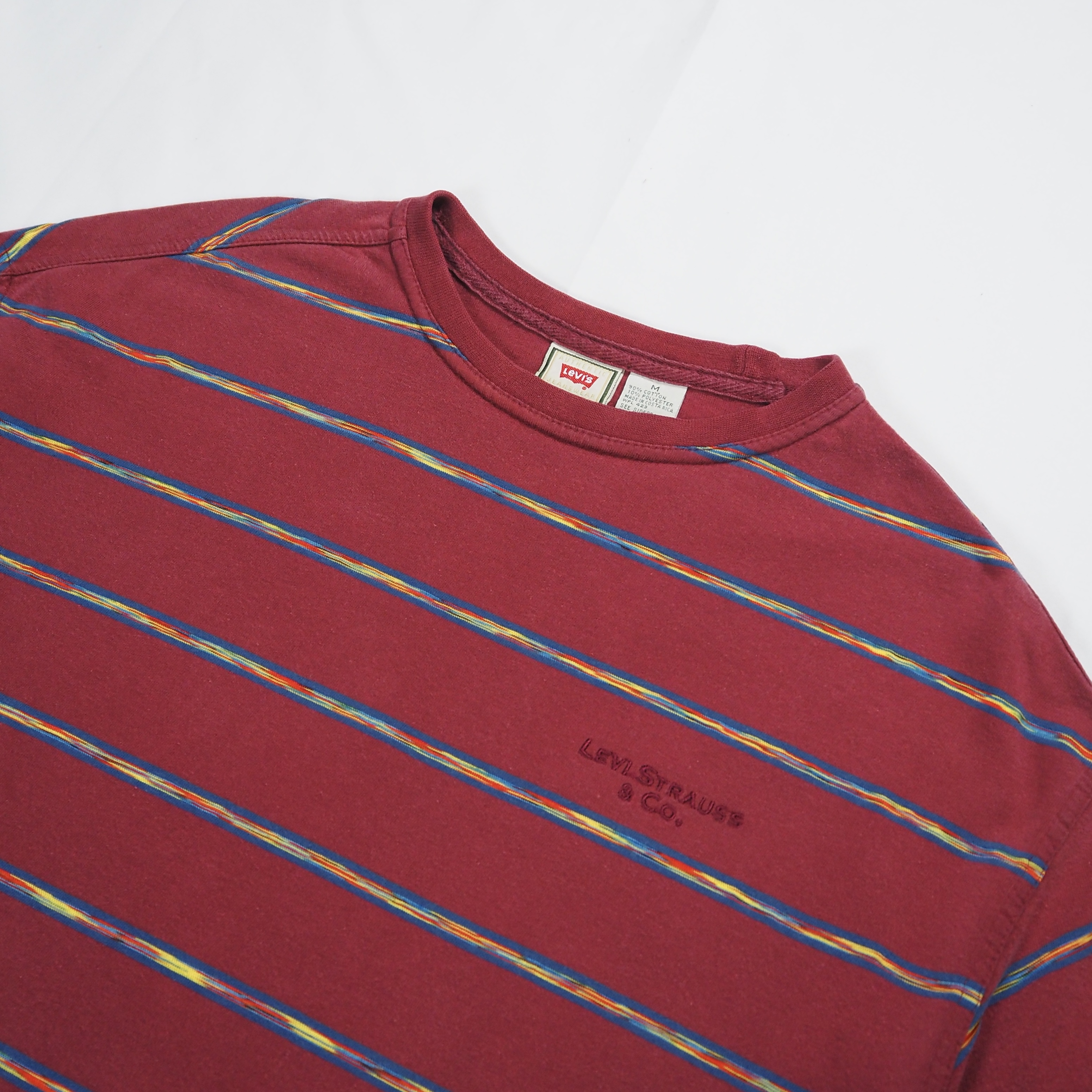 Levi’s ボーダーTシャツ ワインレッド の画像 3