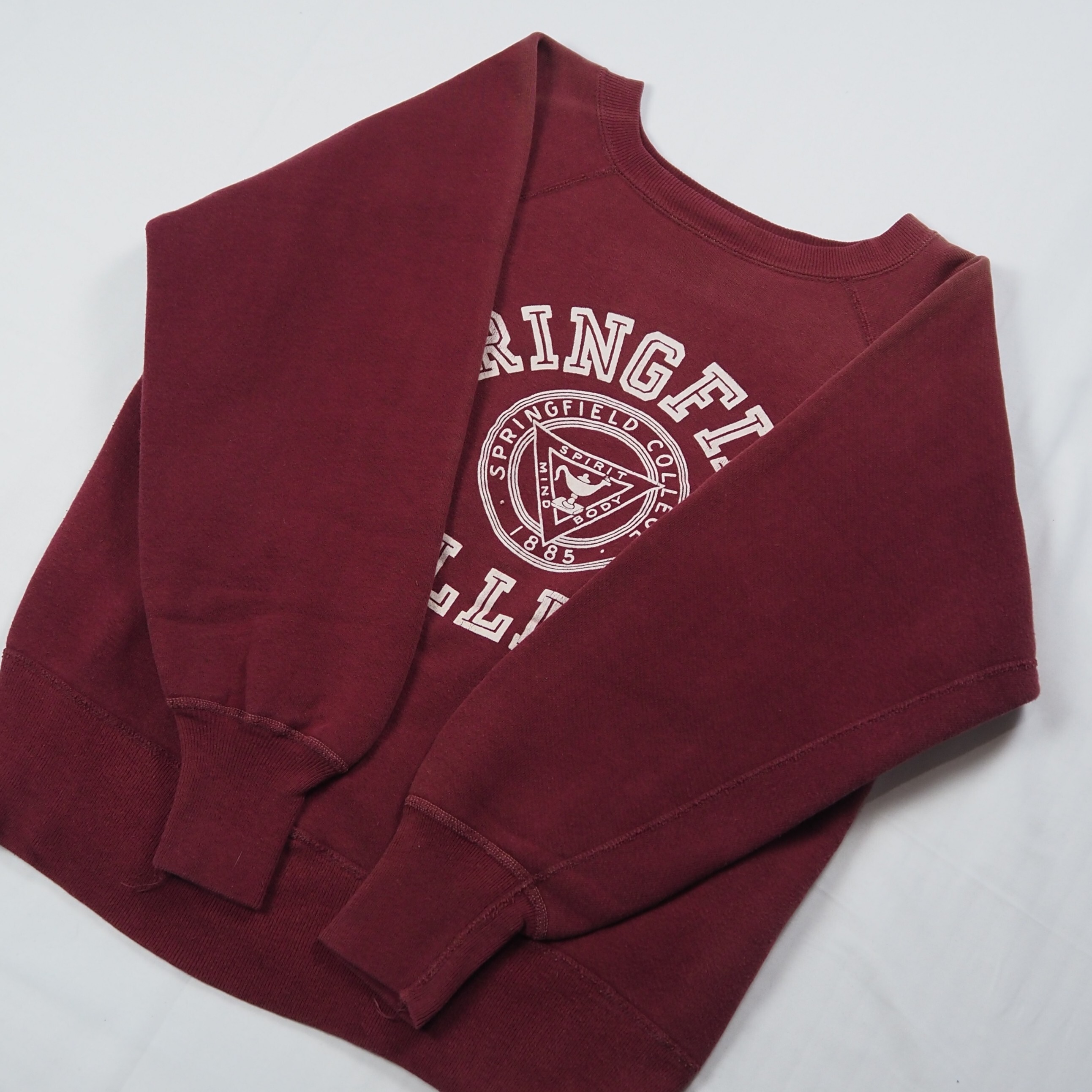 【9/23 20:00入荷】60's Champion ランタグ カレッジスウェット ワインレッド の画像 10