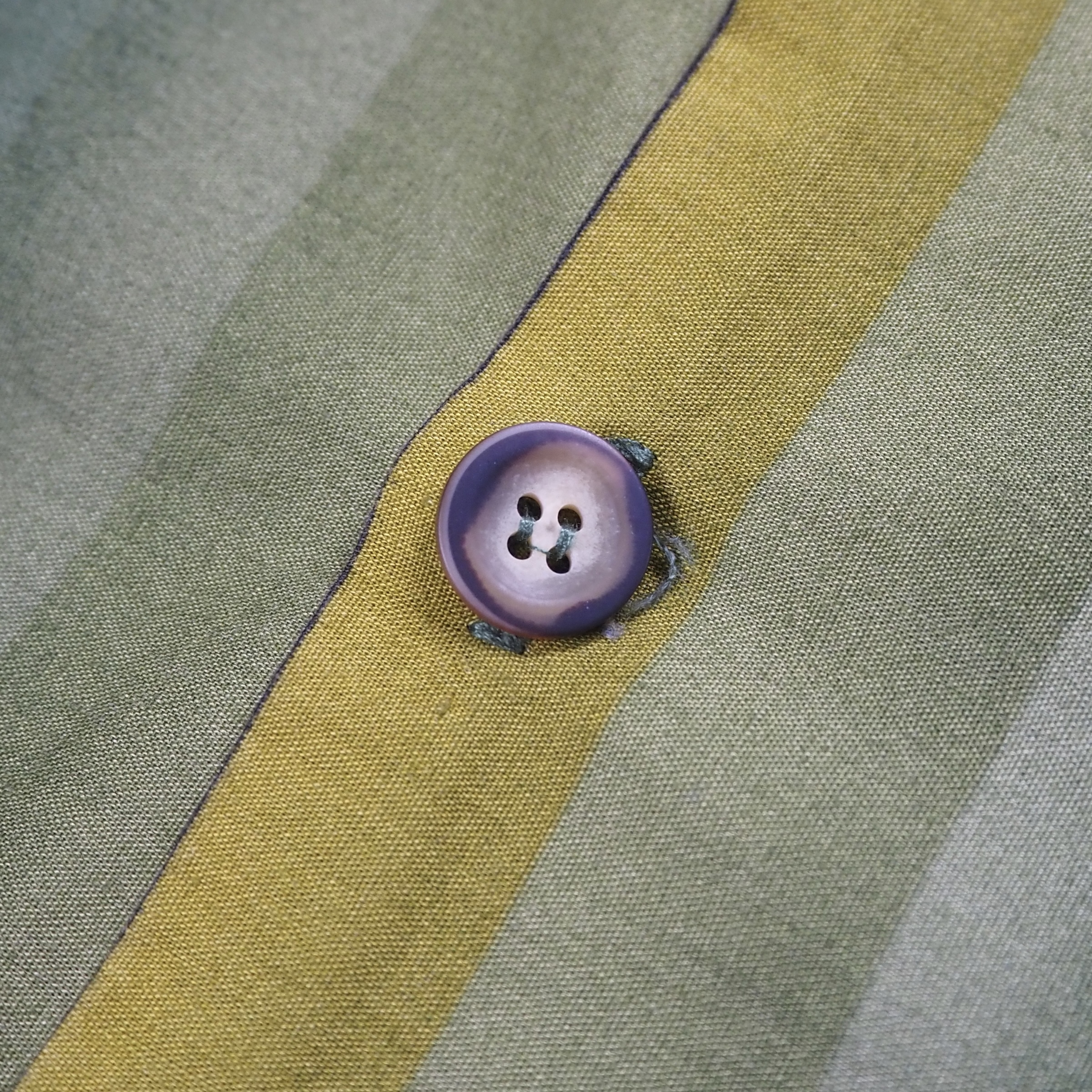 〜70’s コットンシャツ Mサイズ ストライプオンブレ の画像 10