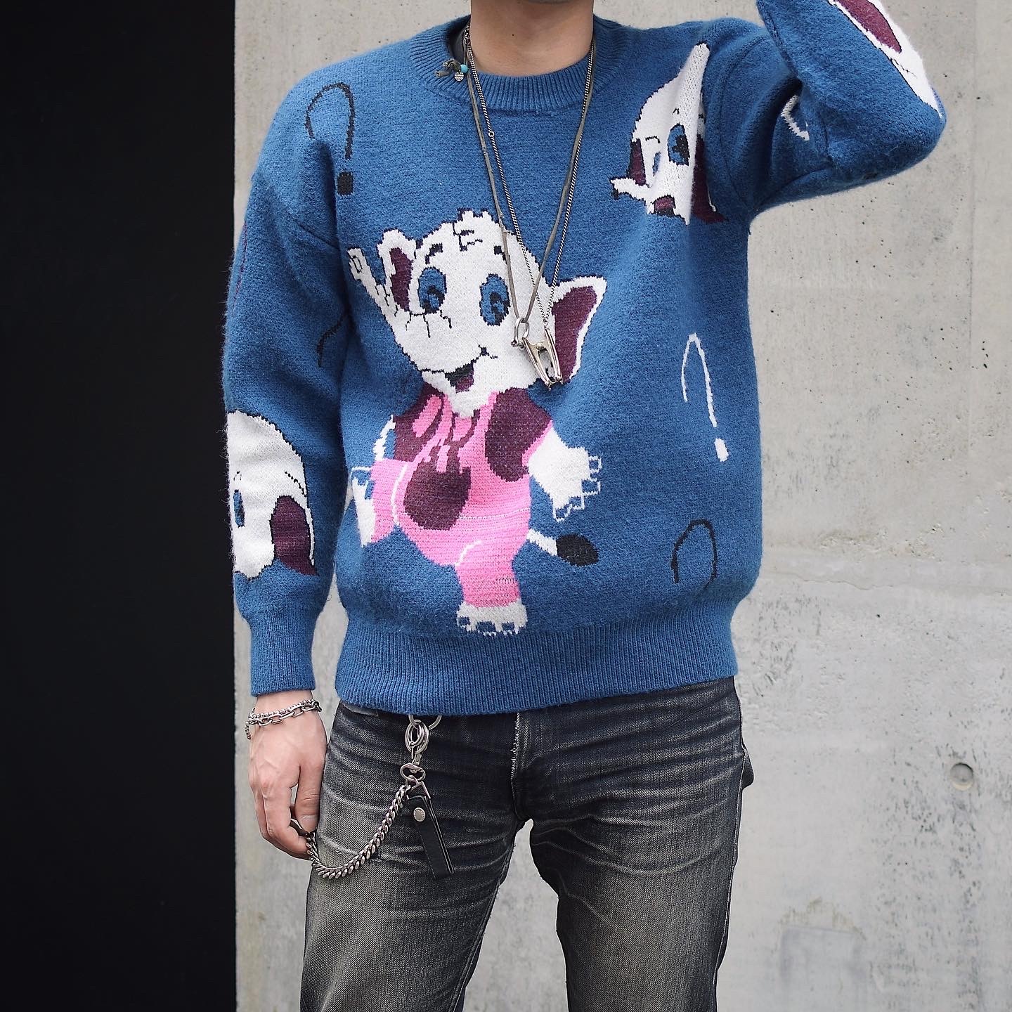 Vintage "Elephant" Knit Sweater の画像 3