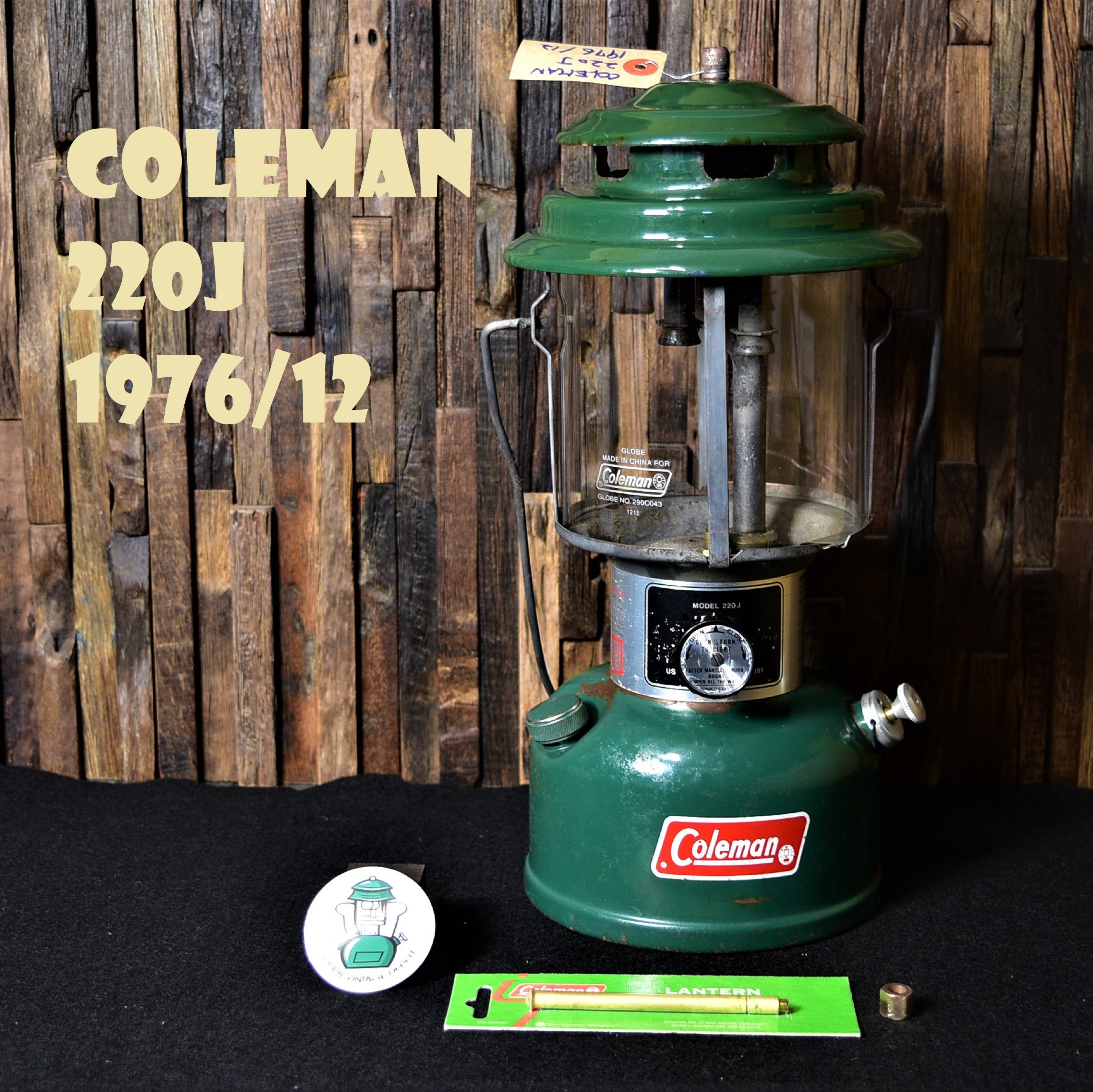 コールマン 220J 1976年12月製造 ツーマントル ランタン ビンテージ COLEMAN 70年代 完全分解清掃 メンテナンス済み 部品